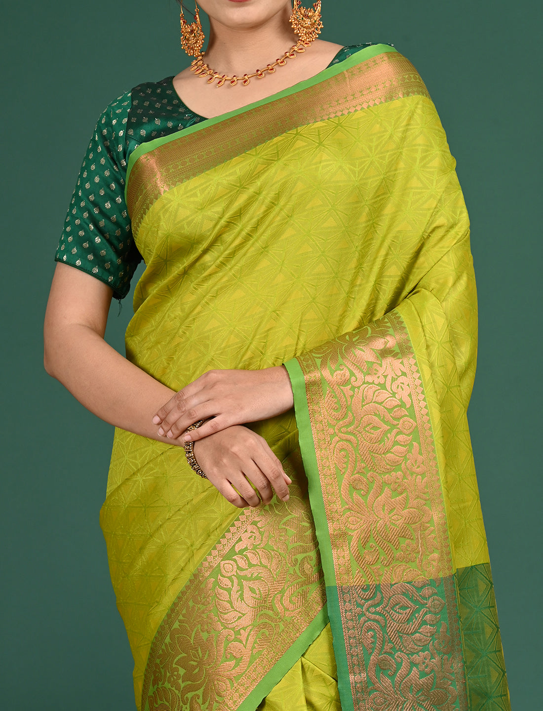 South Art Silk Geometric Saree