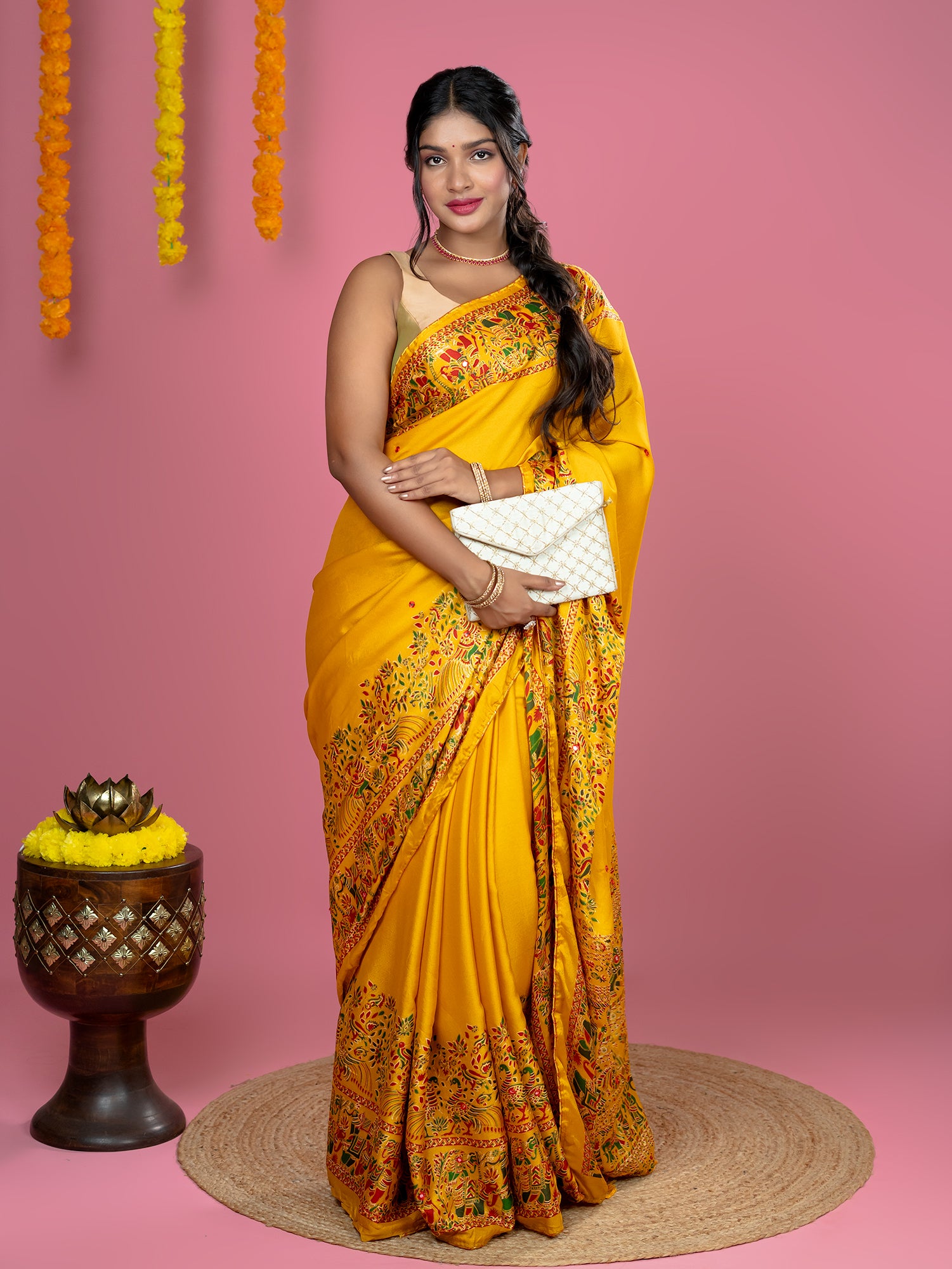 Kutch Print Crepe Saree