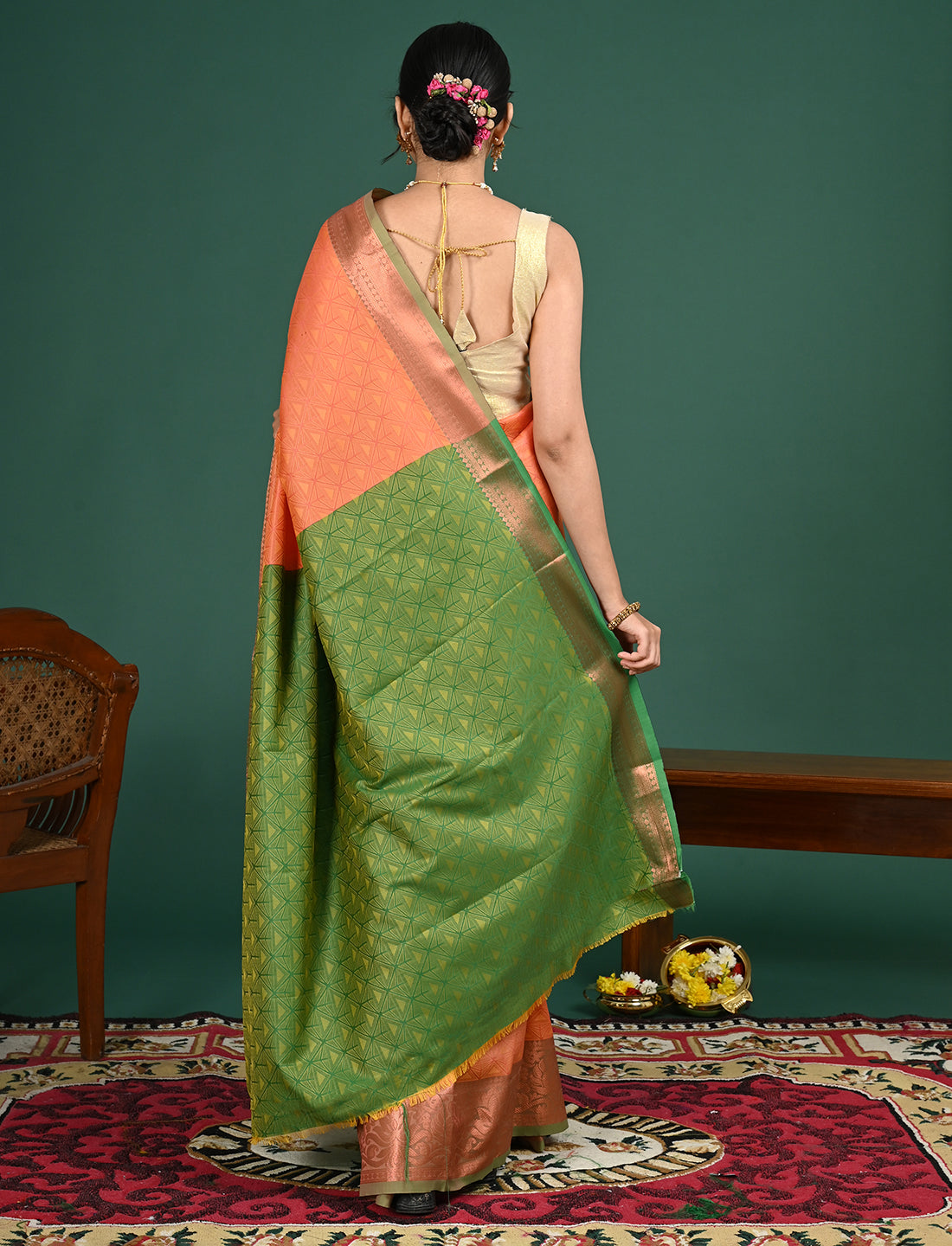 South Art Silk Geometric Saree