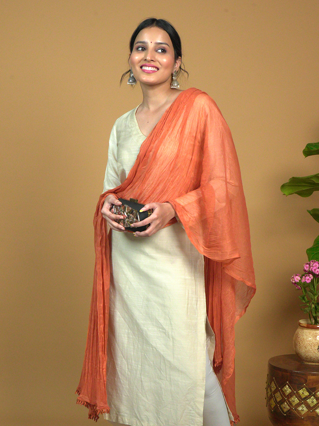 Solid Chiffon Dupatta
