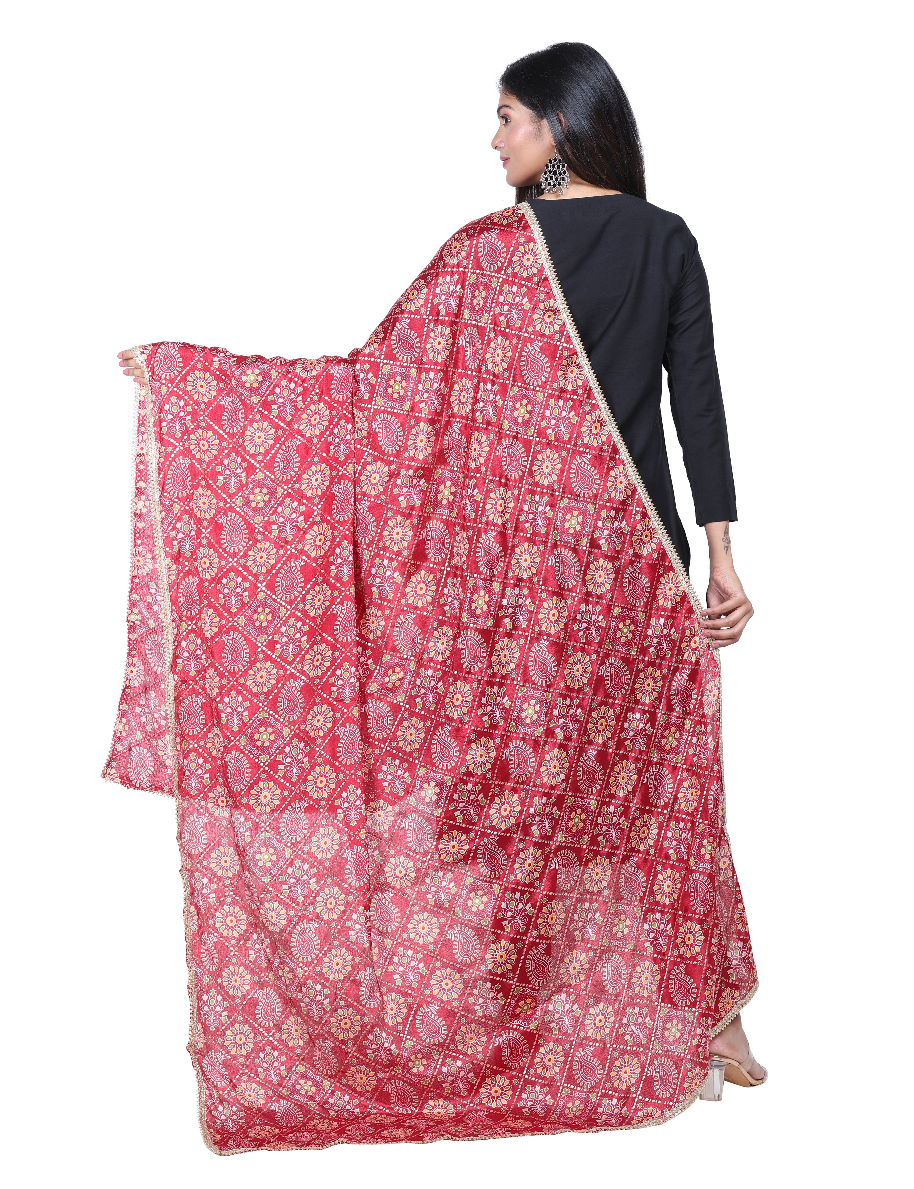 Art Silk Bandhini Dupatta