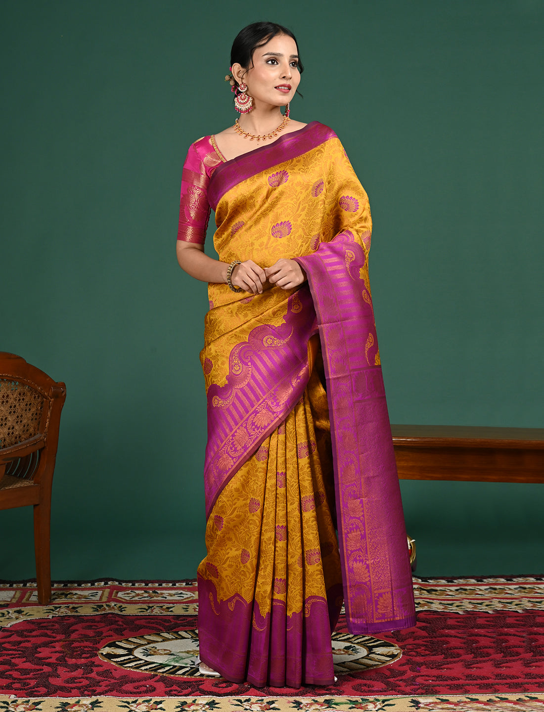 South Art Silk Geometric Saree
