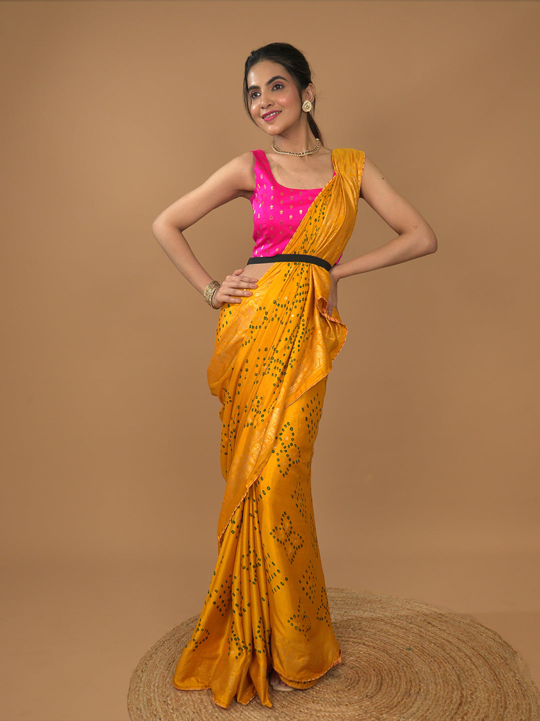 Bandhini Viscose Crepe Saree