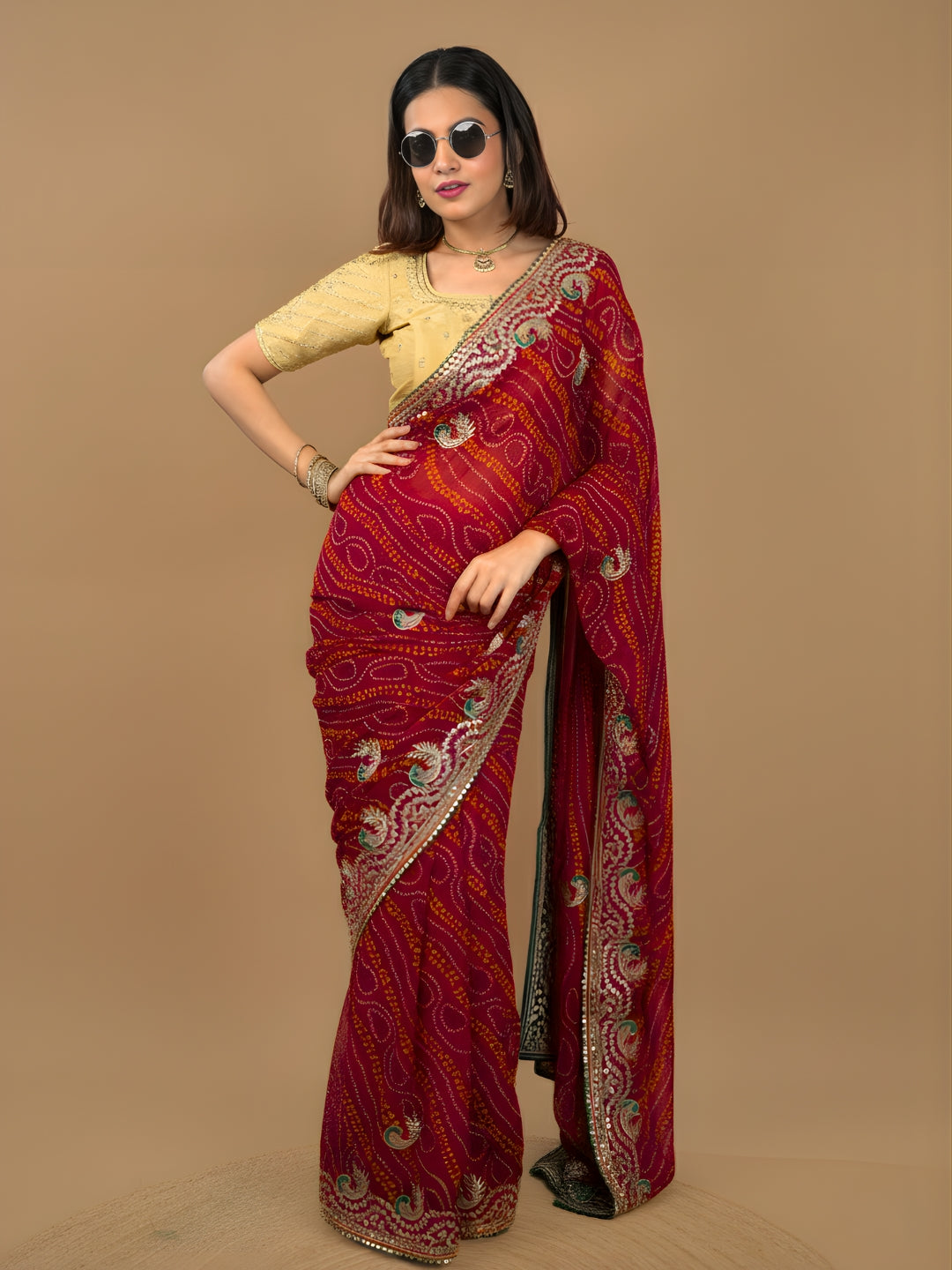 Bandhini Georgette Saree