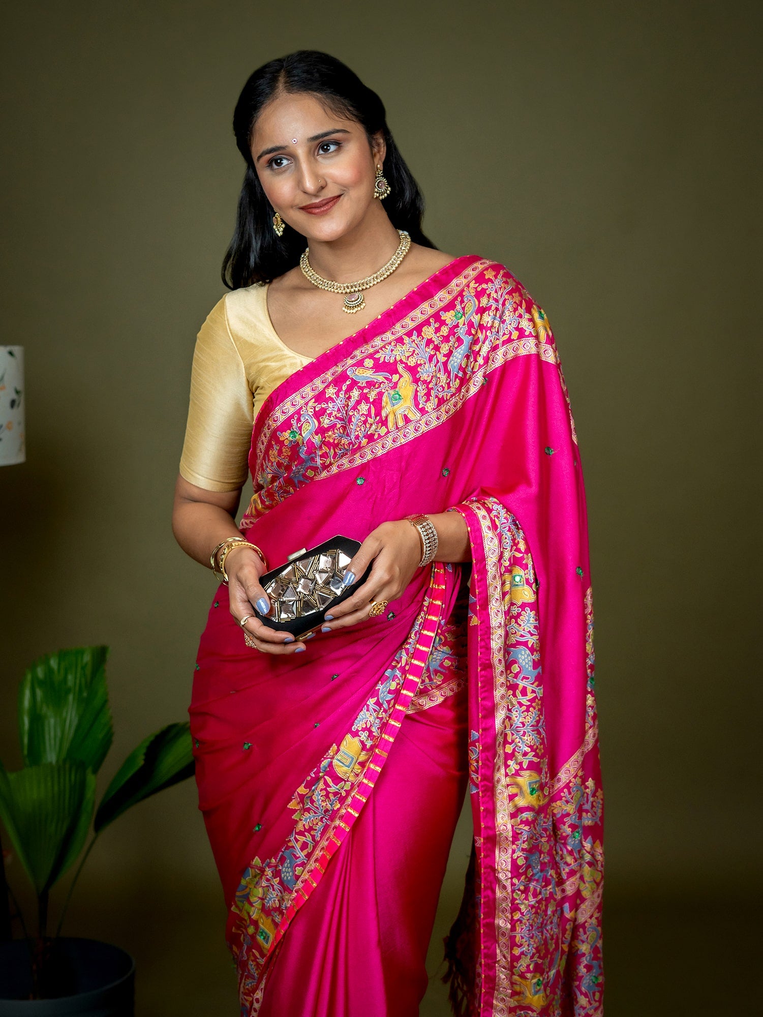 Kutch Print Crepe Saree