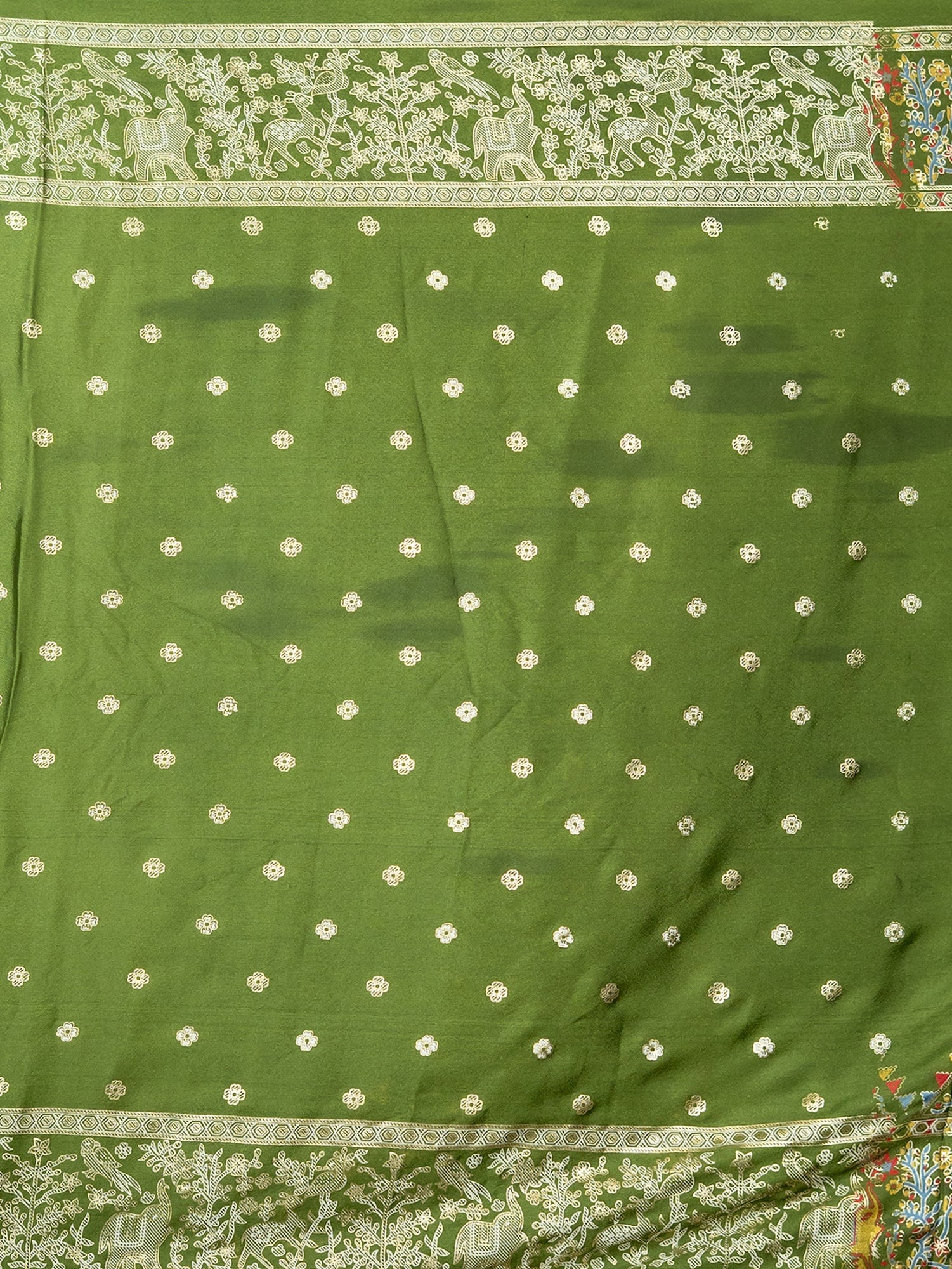 Kutch Print Crepe Saree