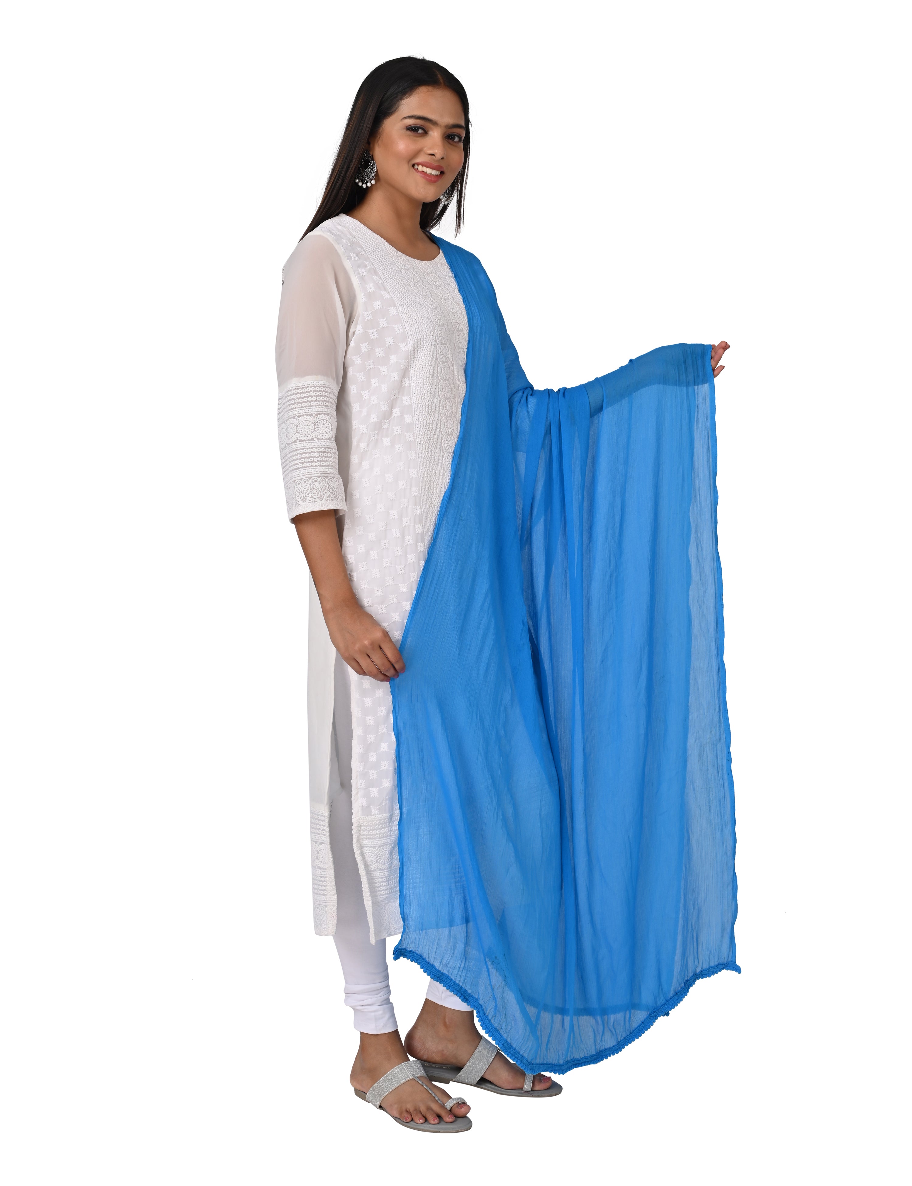 Solid Chiffon Dupatta