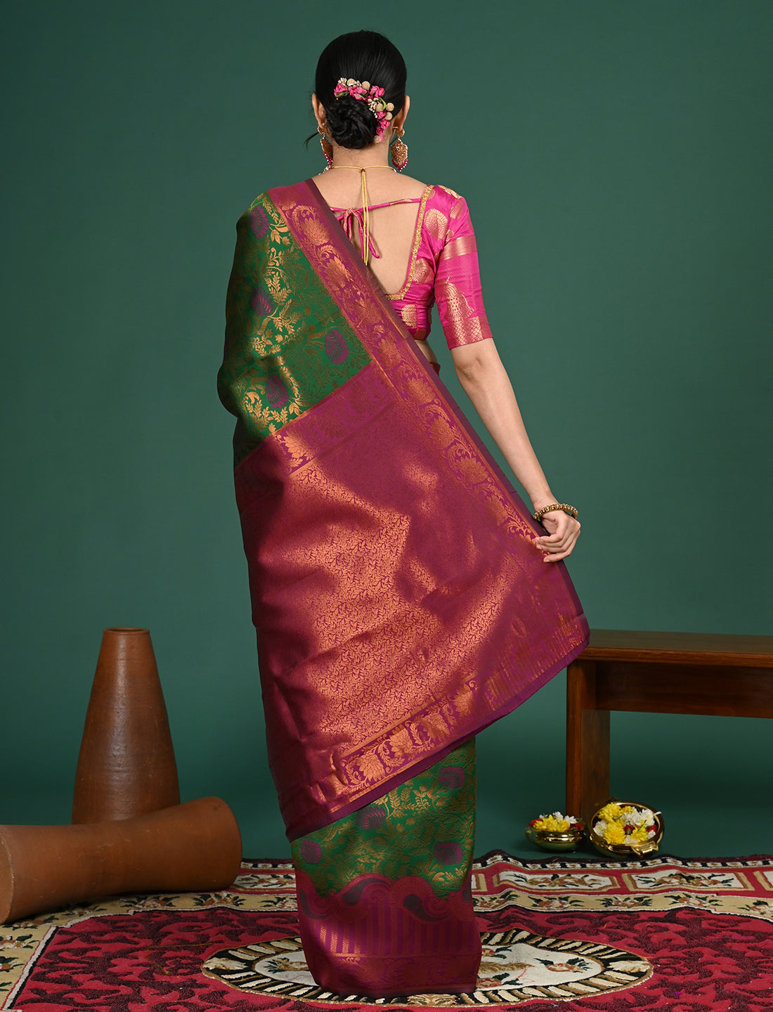 South Art Silk Geometric Saree