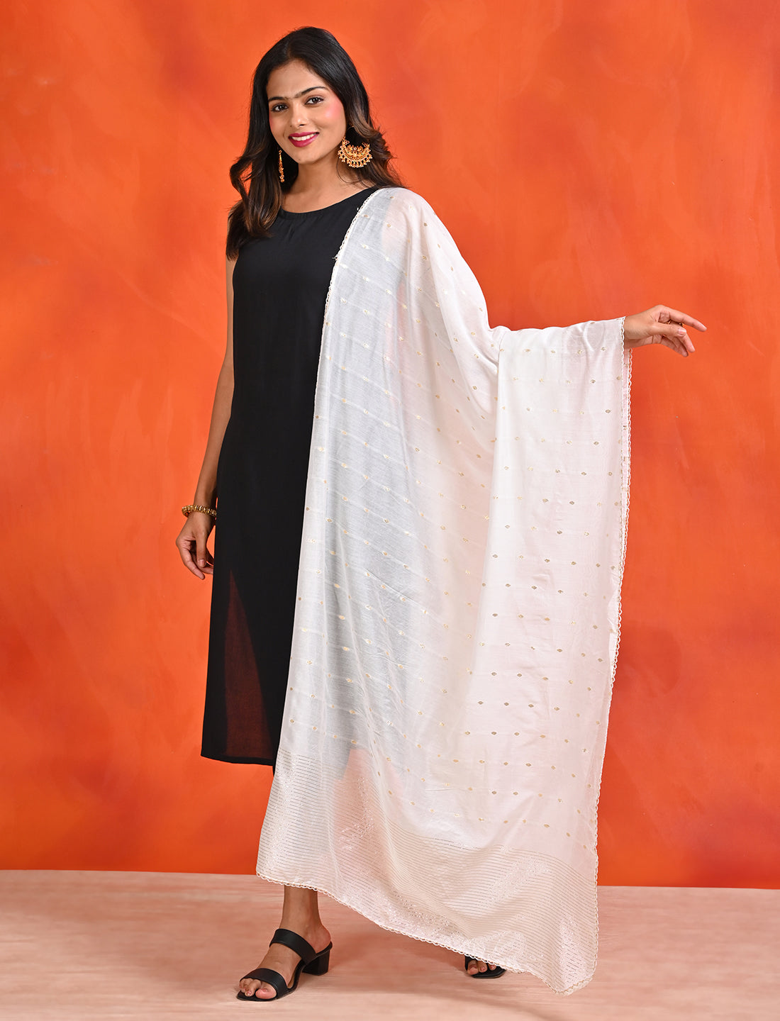 Chanderi Zari weave Dupatta