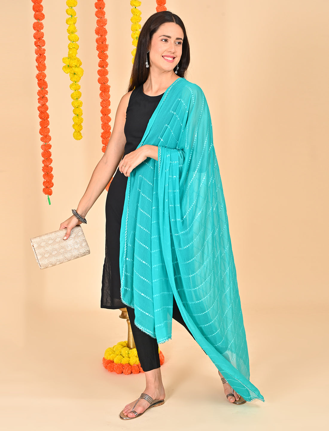 Chiffon Stripe Dupatta