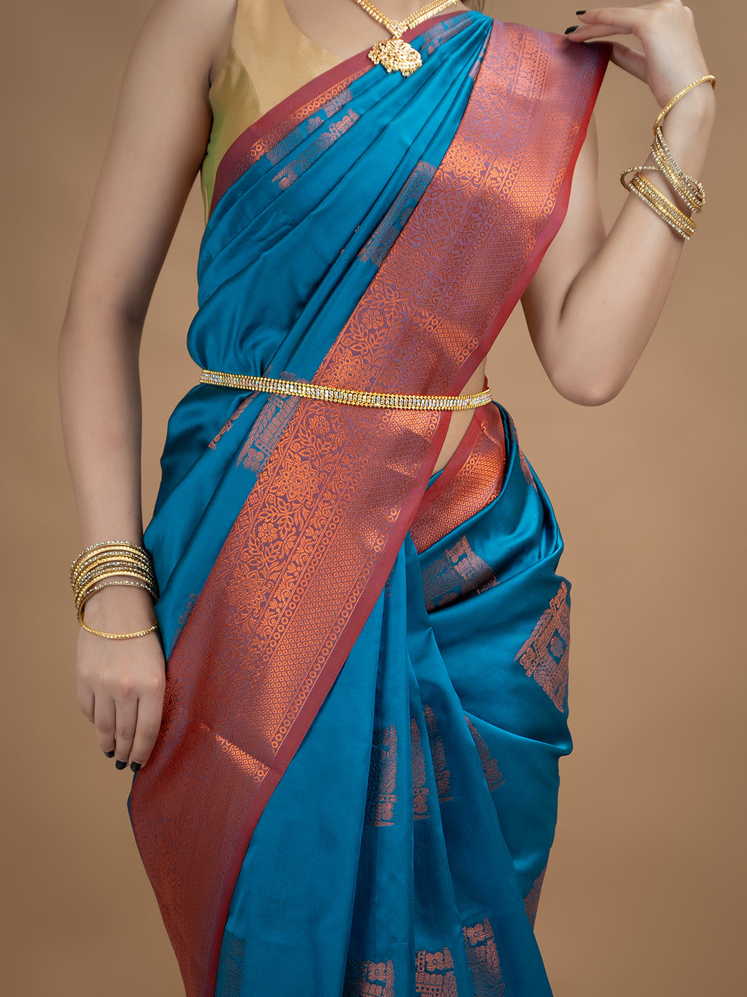 South Silk Brocade Saree