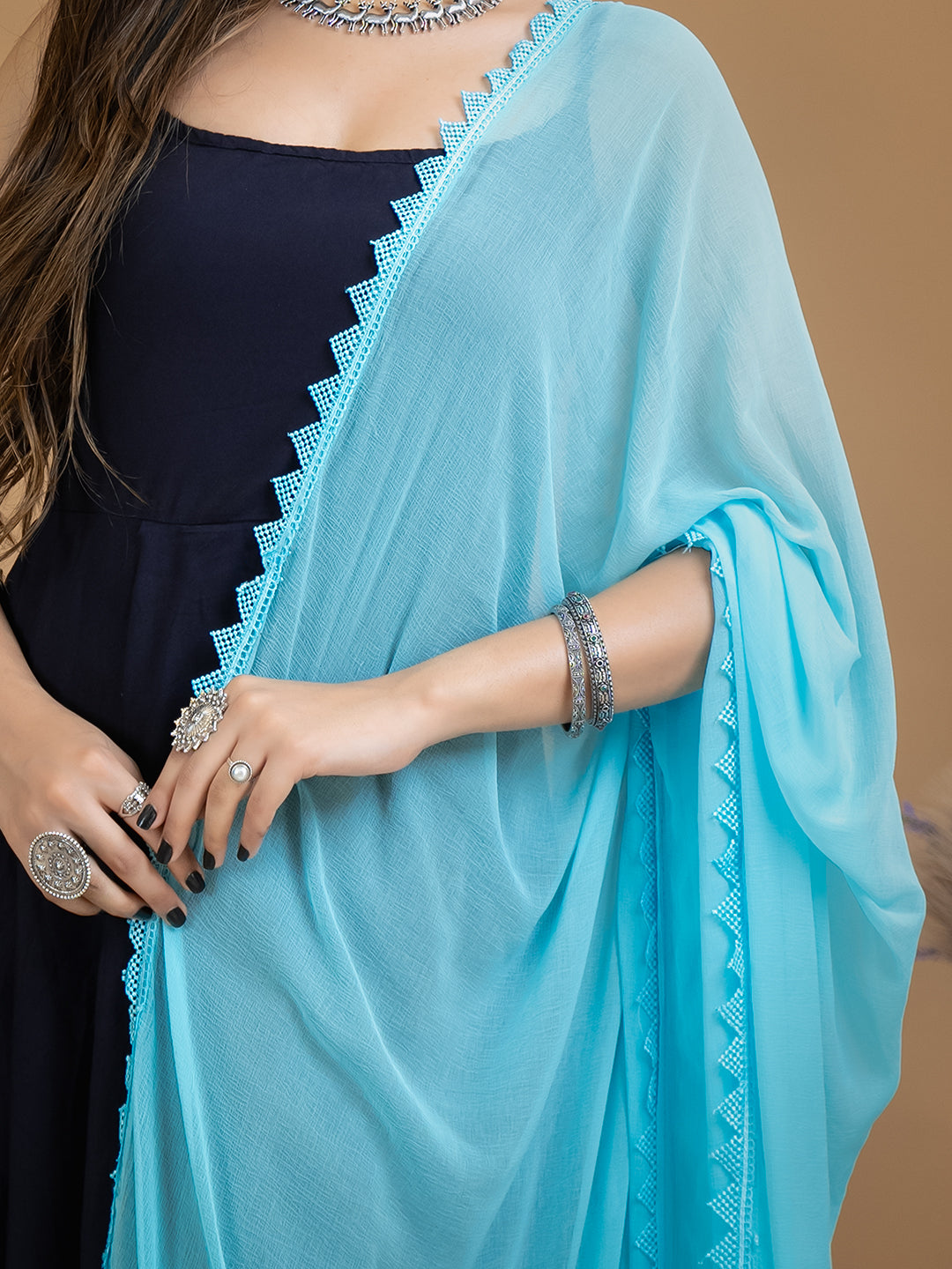 Solid Chiffon Dupatta