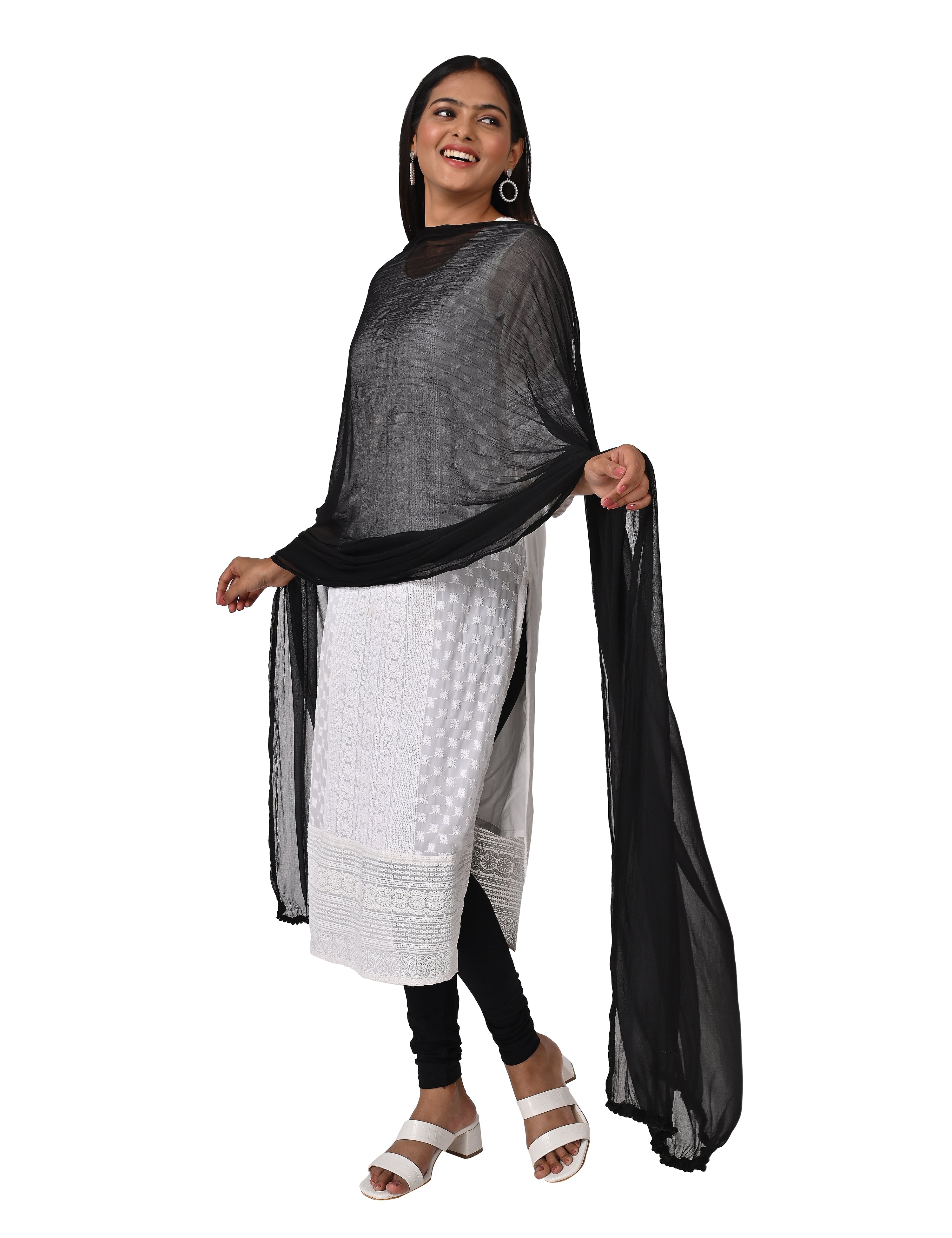 Solid Chiffon Dupatta