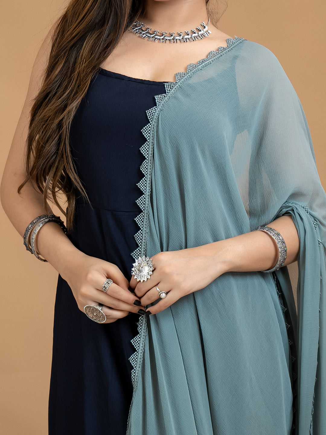Solid Chiffon Dupatta