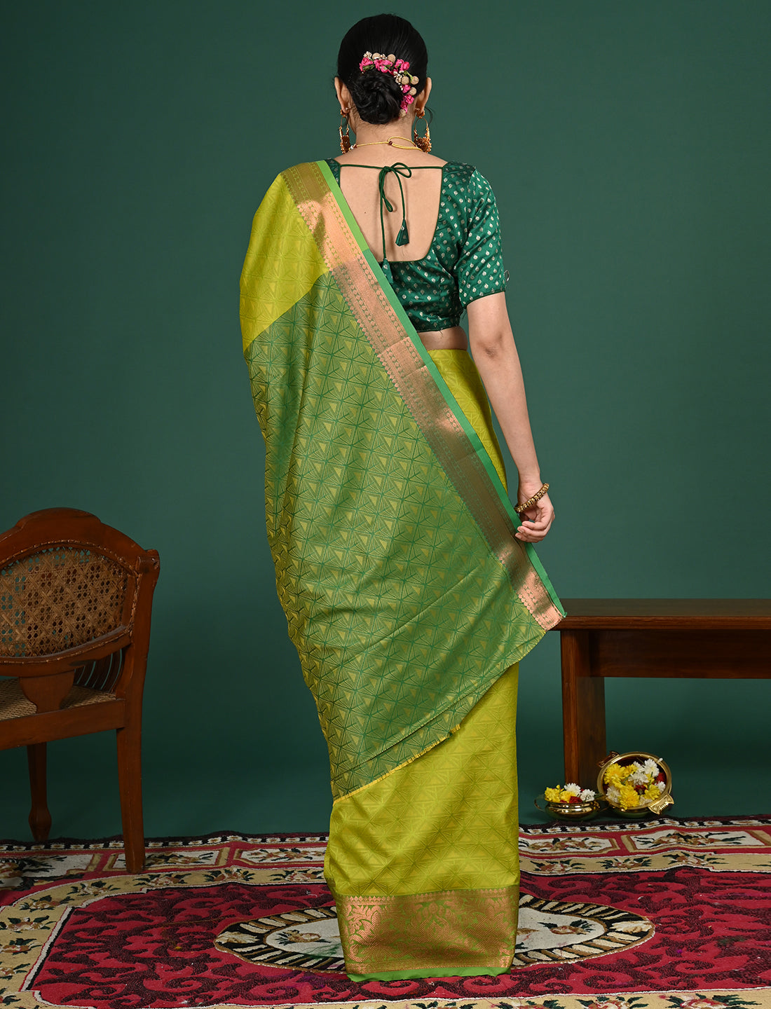 South Art Silk Geometric Saree