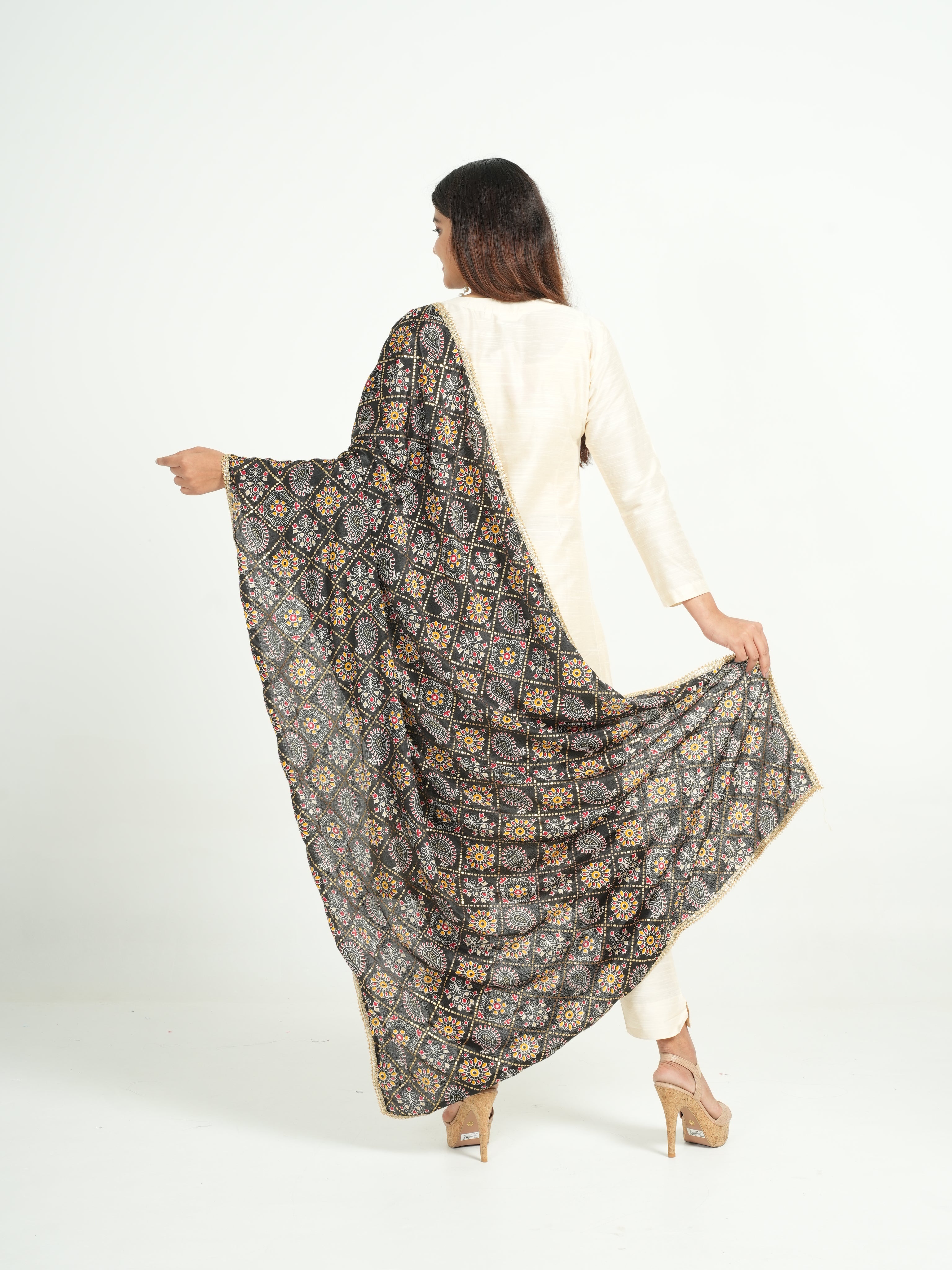 Art Silk Bandhini Dupatta