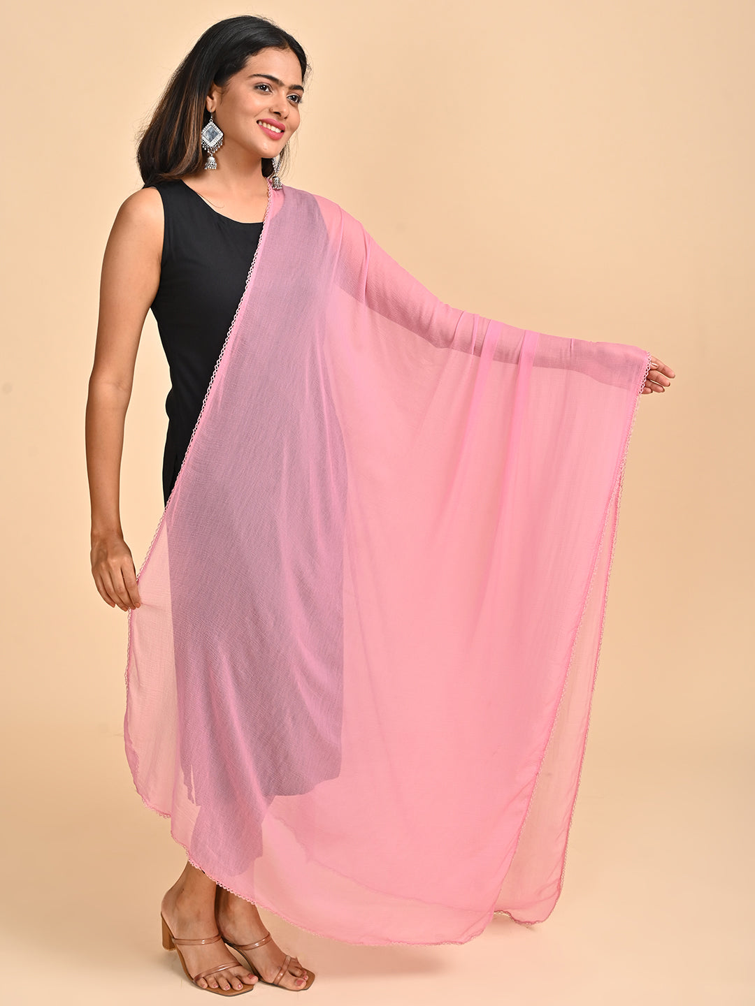 Solid Chiffon Dupatta
