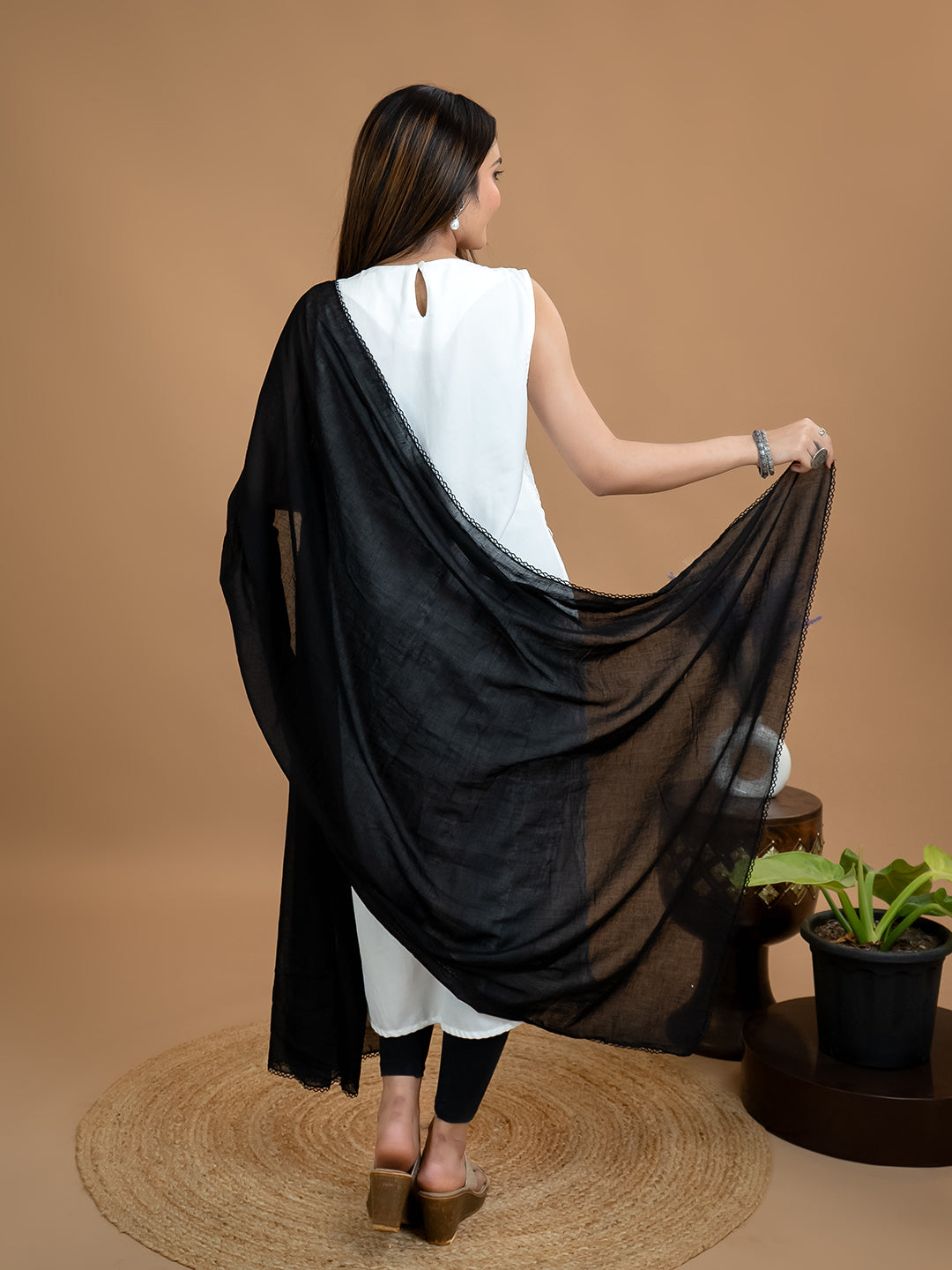 Solid Cotton Dupatta