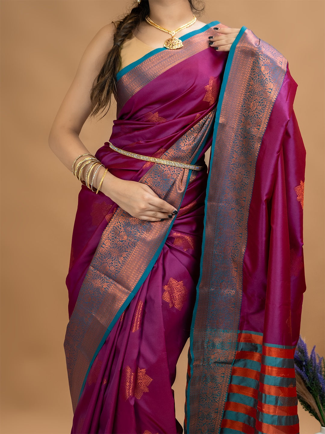 South Silk Brocade Saree