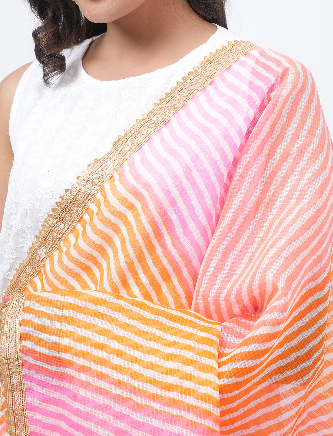 Kota Semi Cotton Colorblock Dupatta