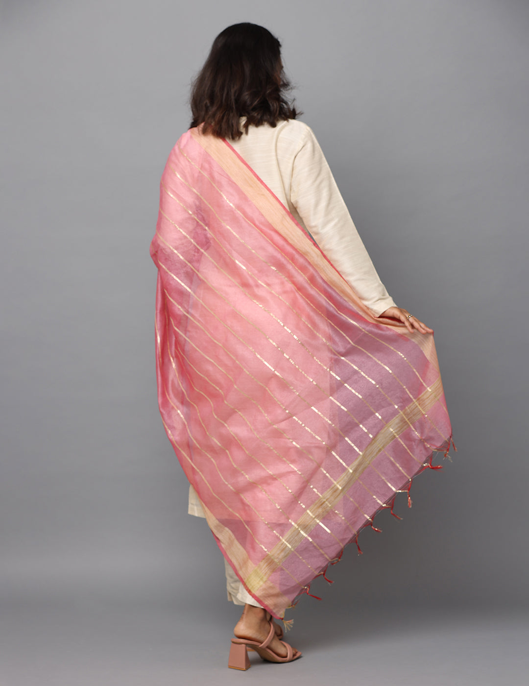 Chanderi Zari weave Dupatta