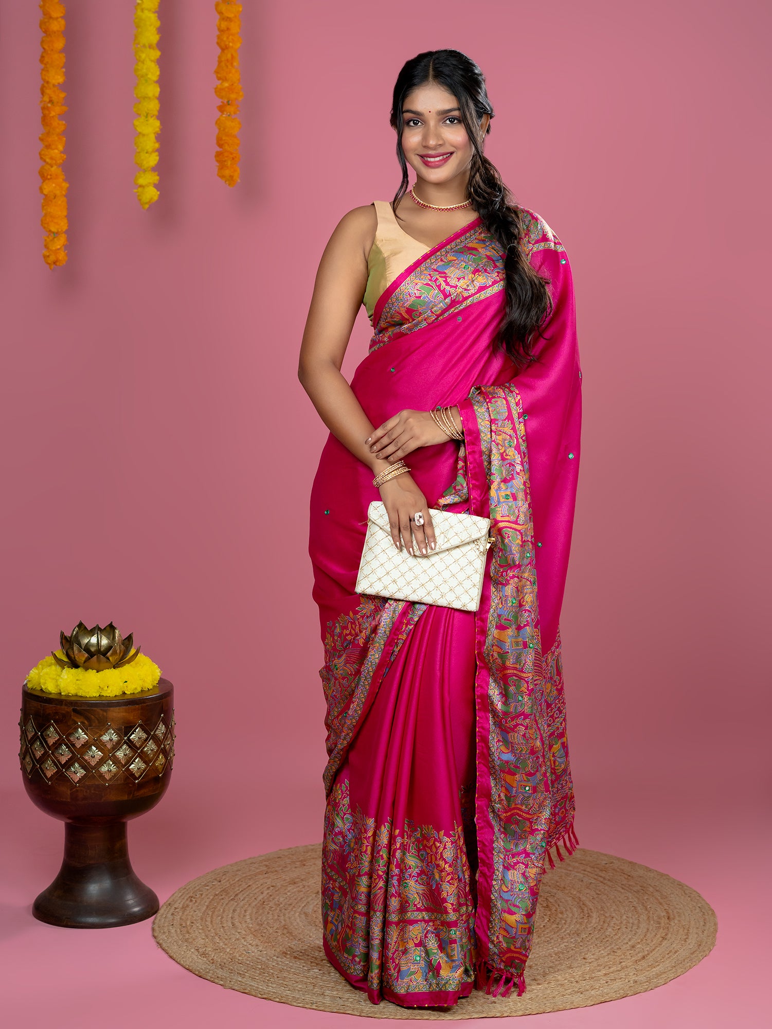 Kutch Print Crepe Saree