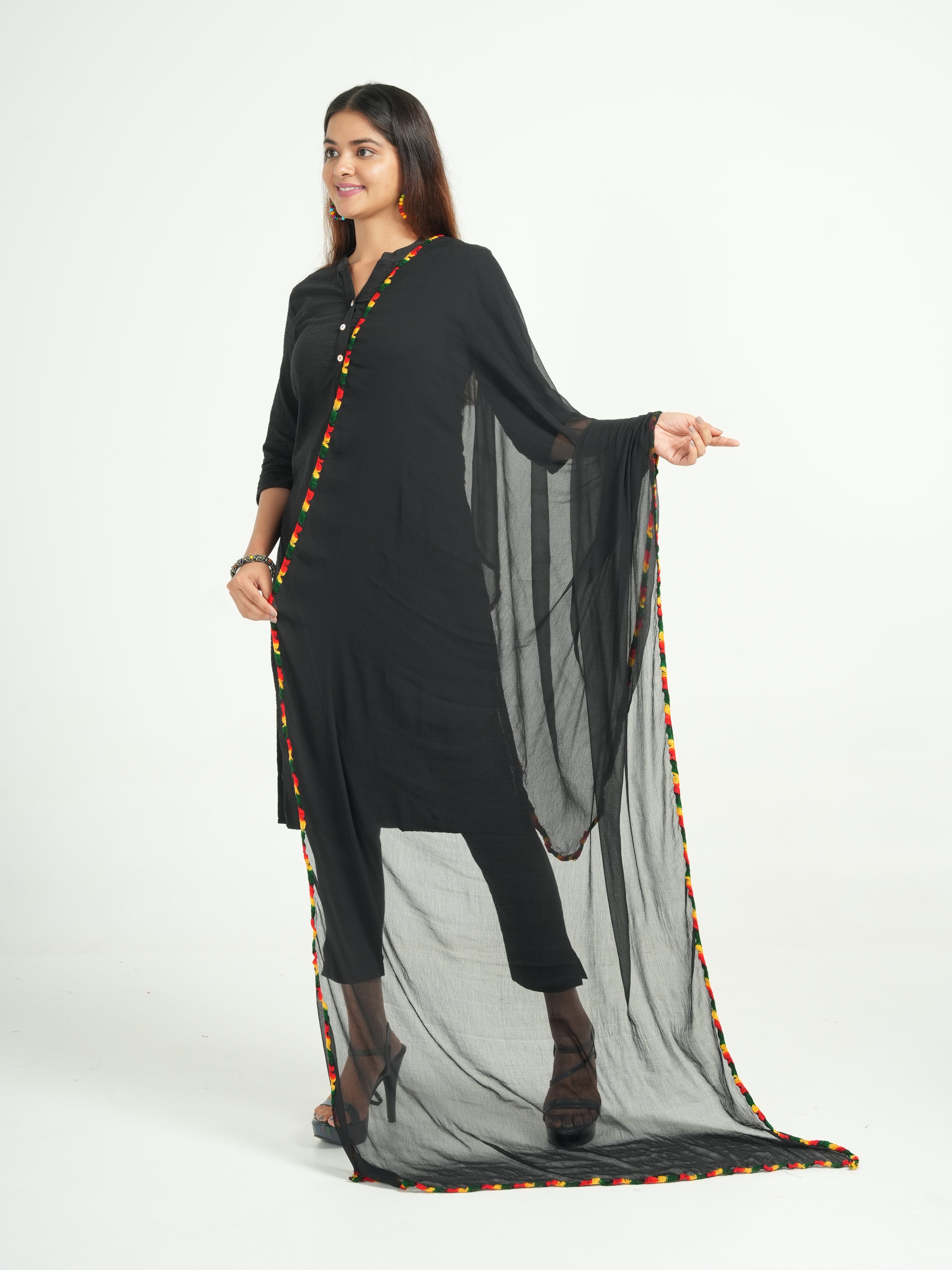 Chiffon Solid Dupatta