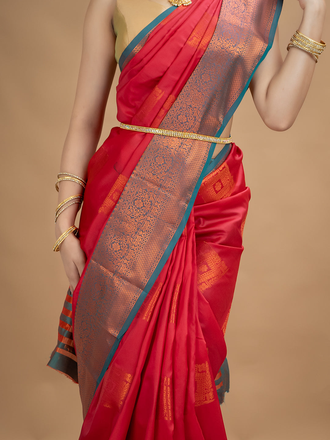 South Silk Brocade Saree