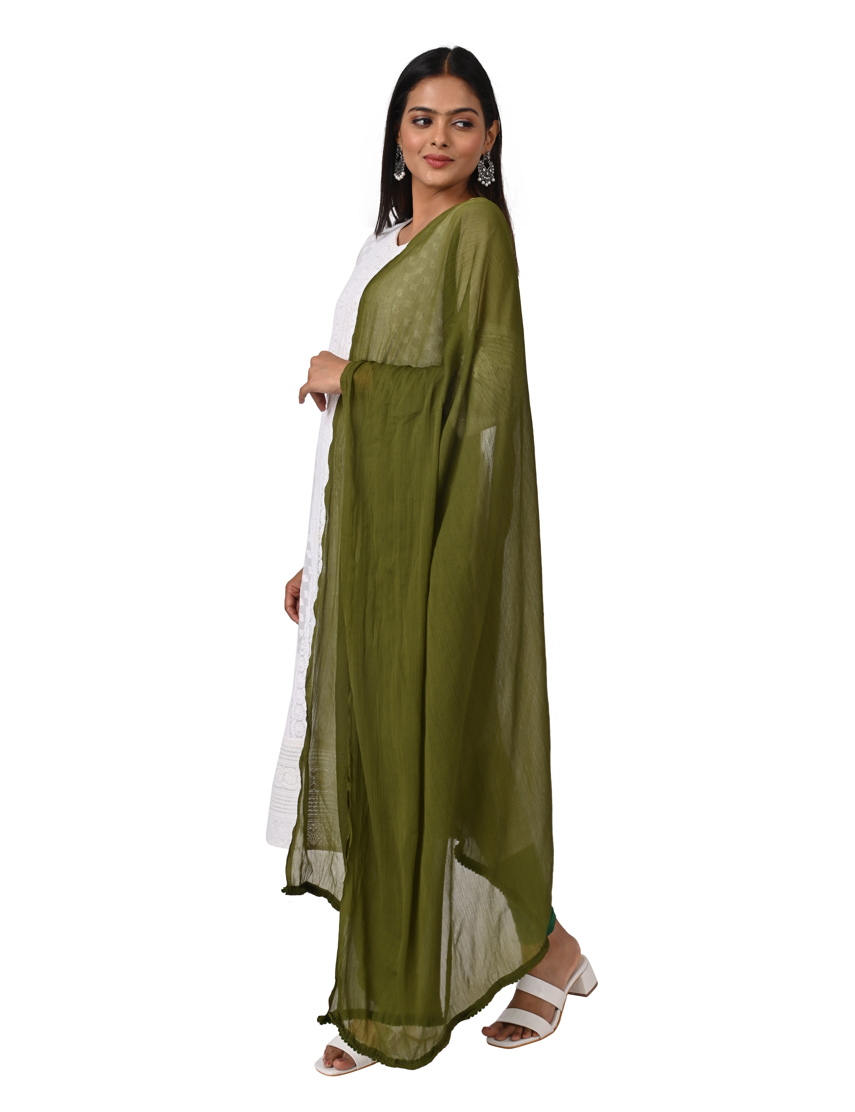 Solid Chiffon Dupatta