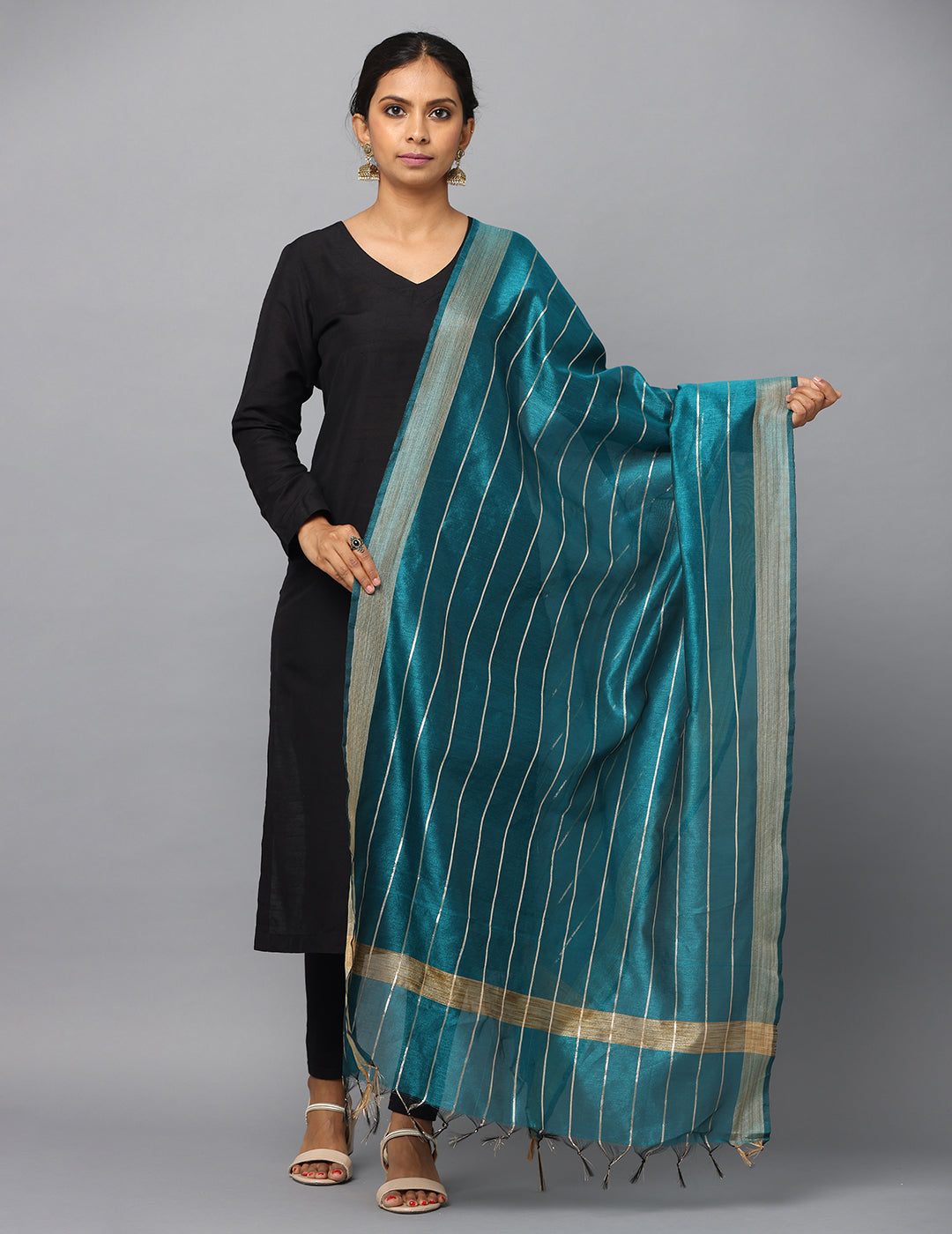 Chanderi Zari weave Dupatta