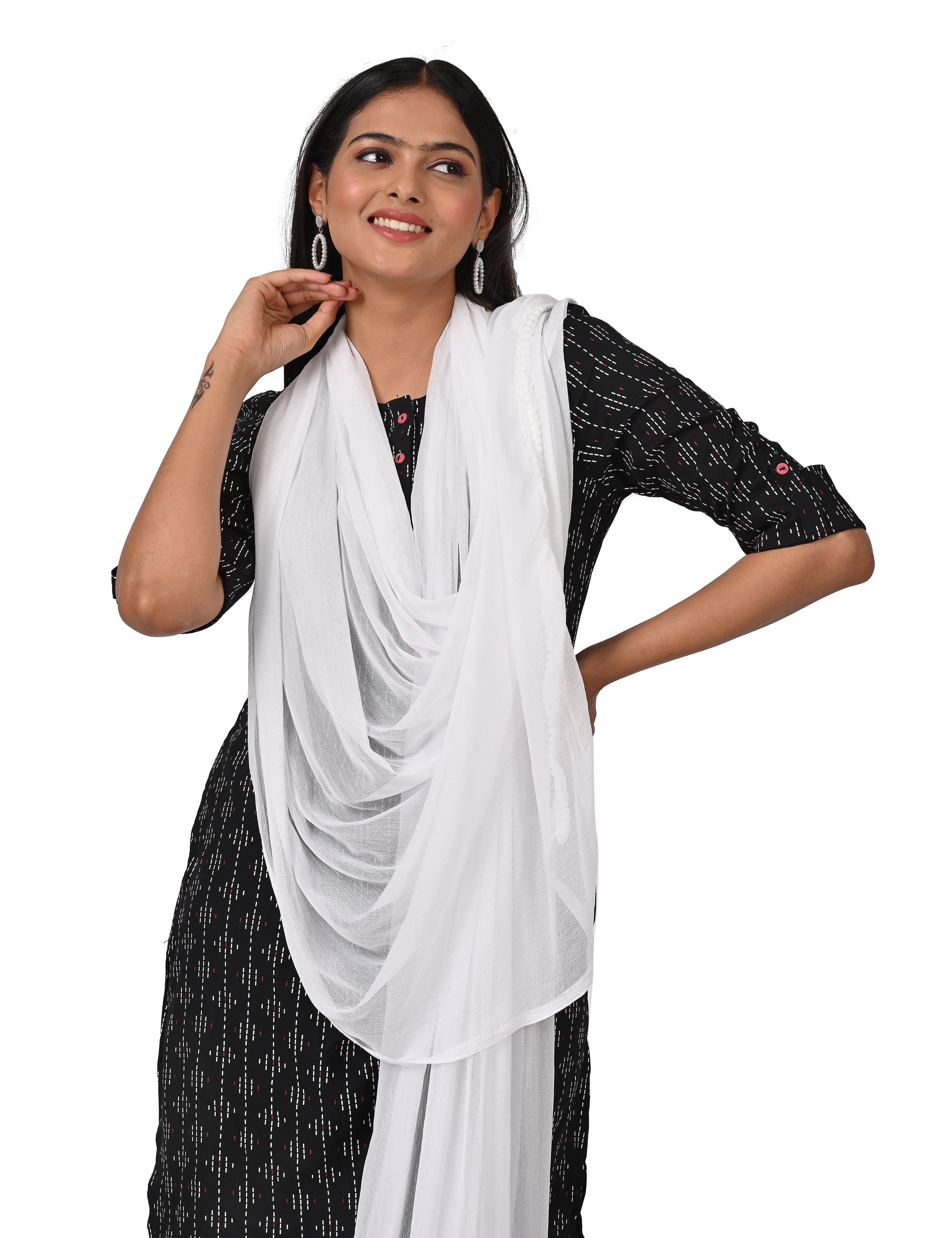 Solid Chiffon Dupatta