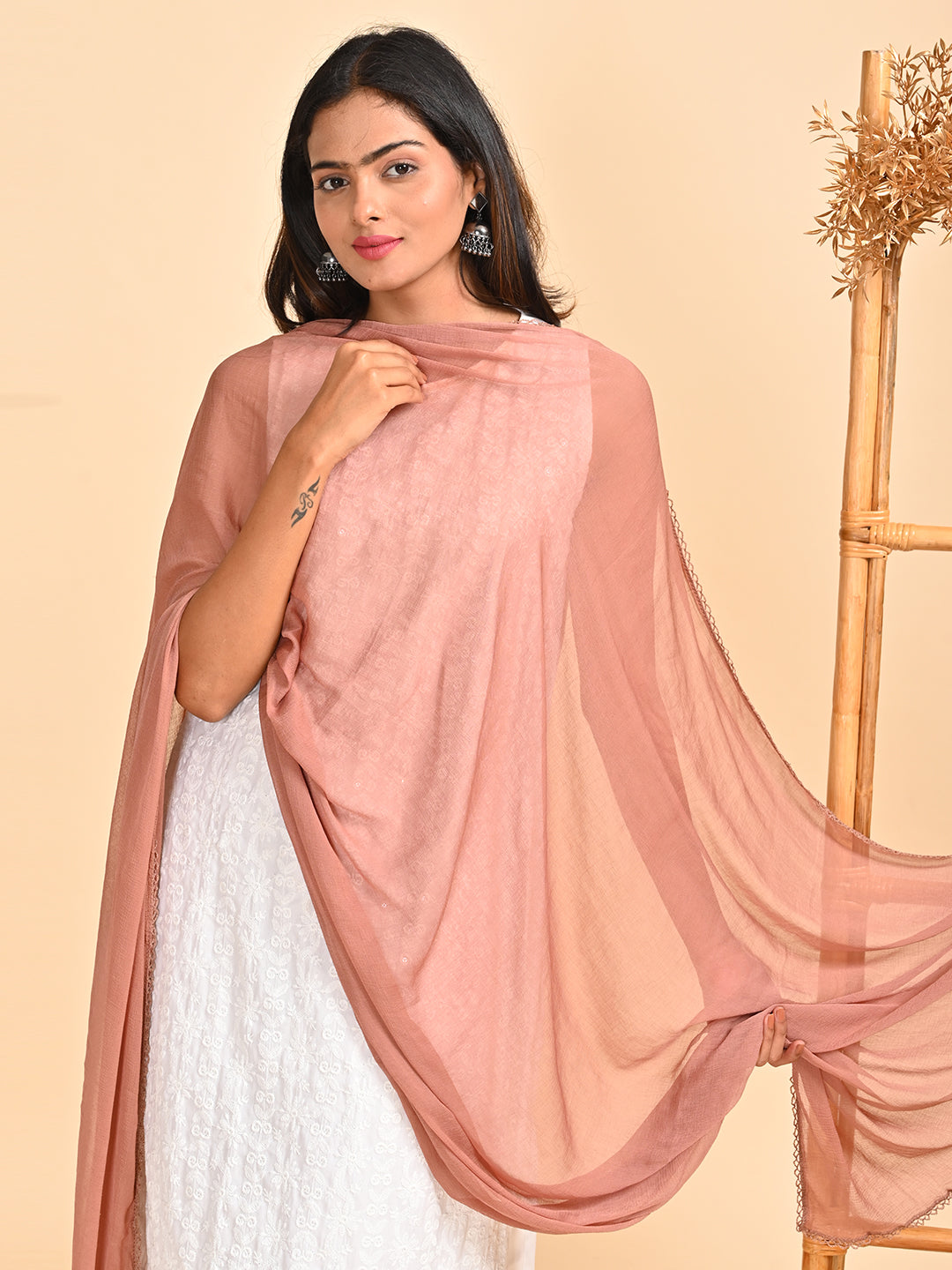 Solid Chiffon Dupatta