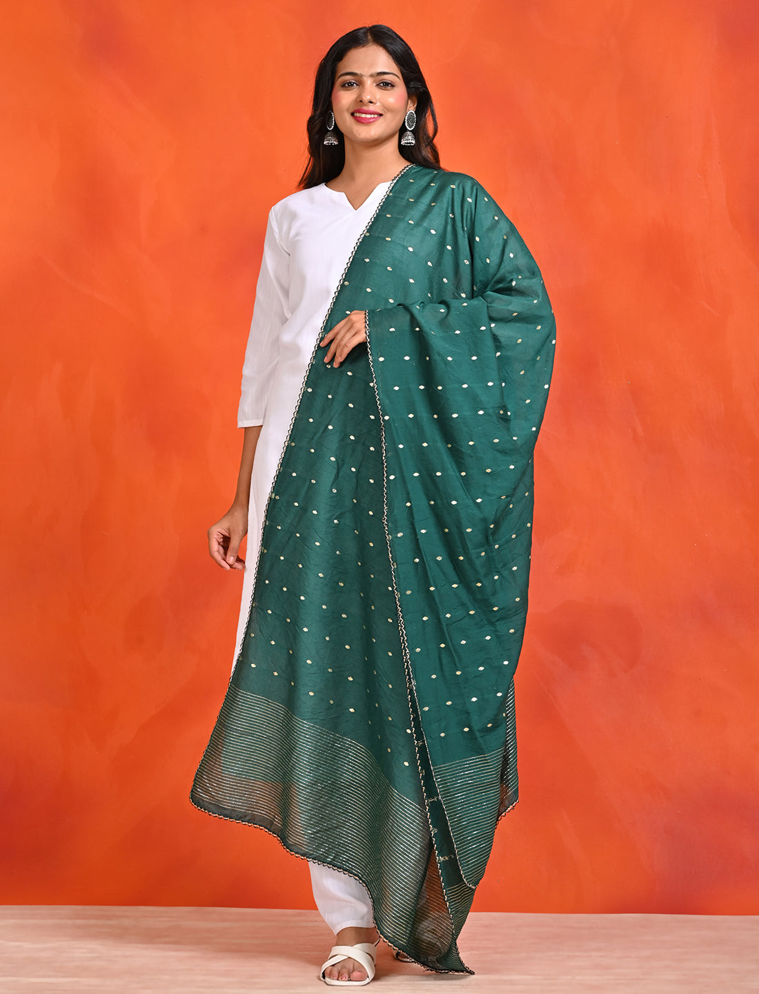 Chanderi Zari weave Dupatta