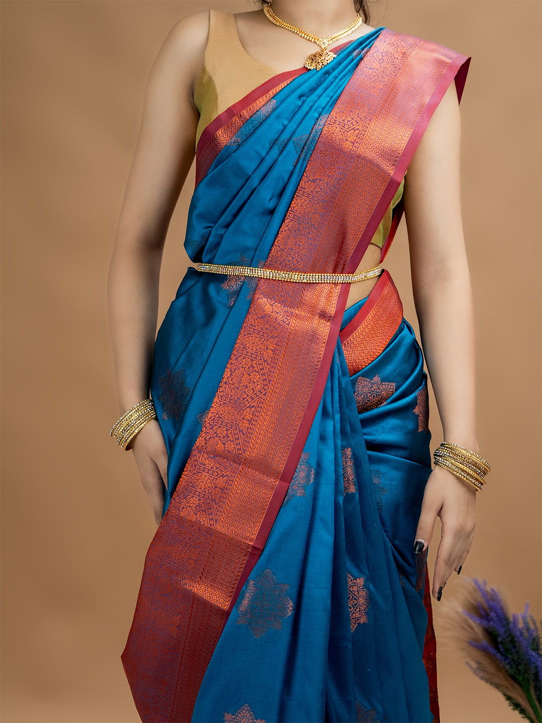 South Silk Brocade Saree