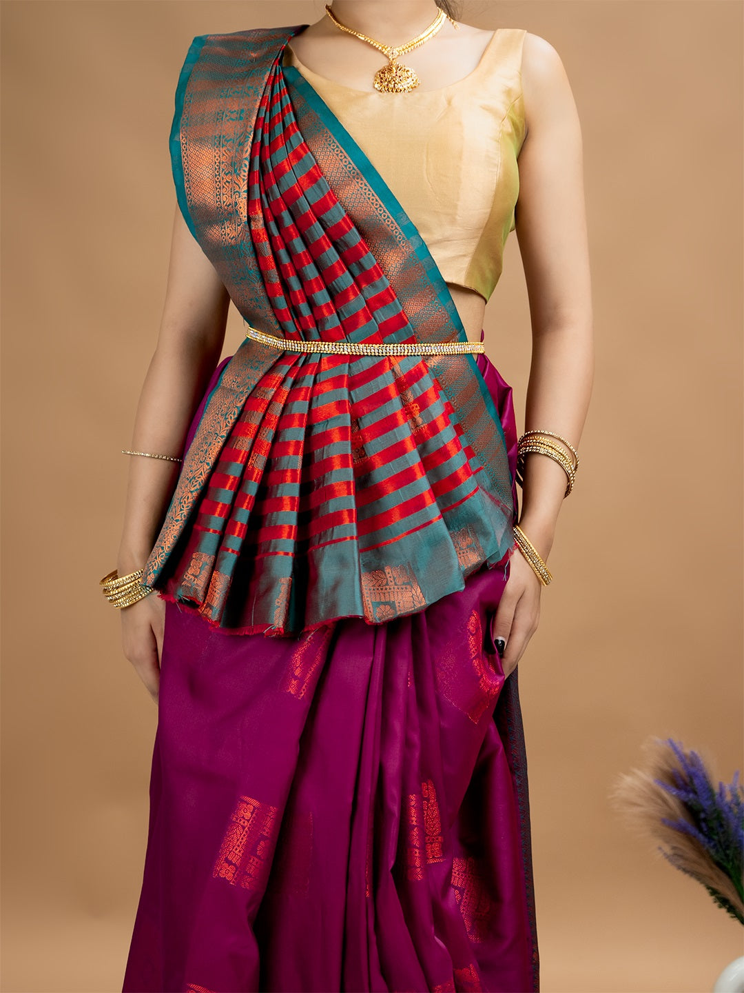 South Silk Brocade Saree