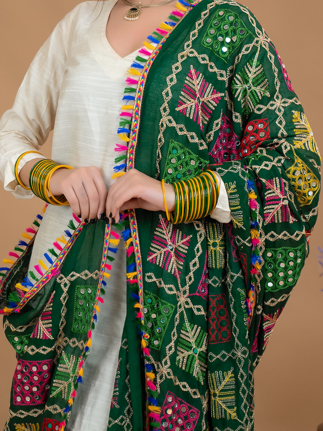 Phulkari Cotton Dupatta
