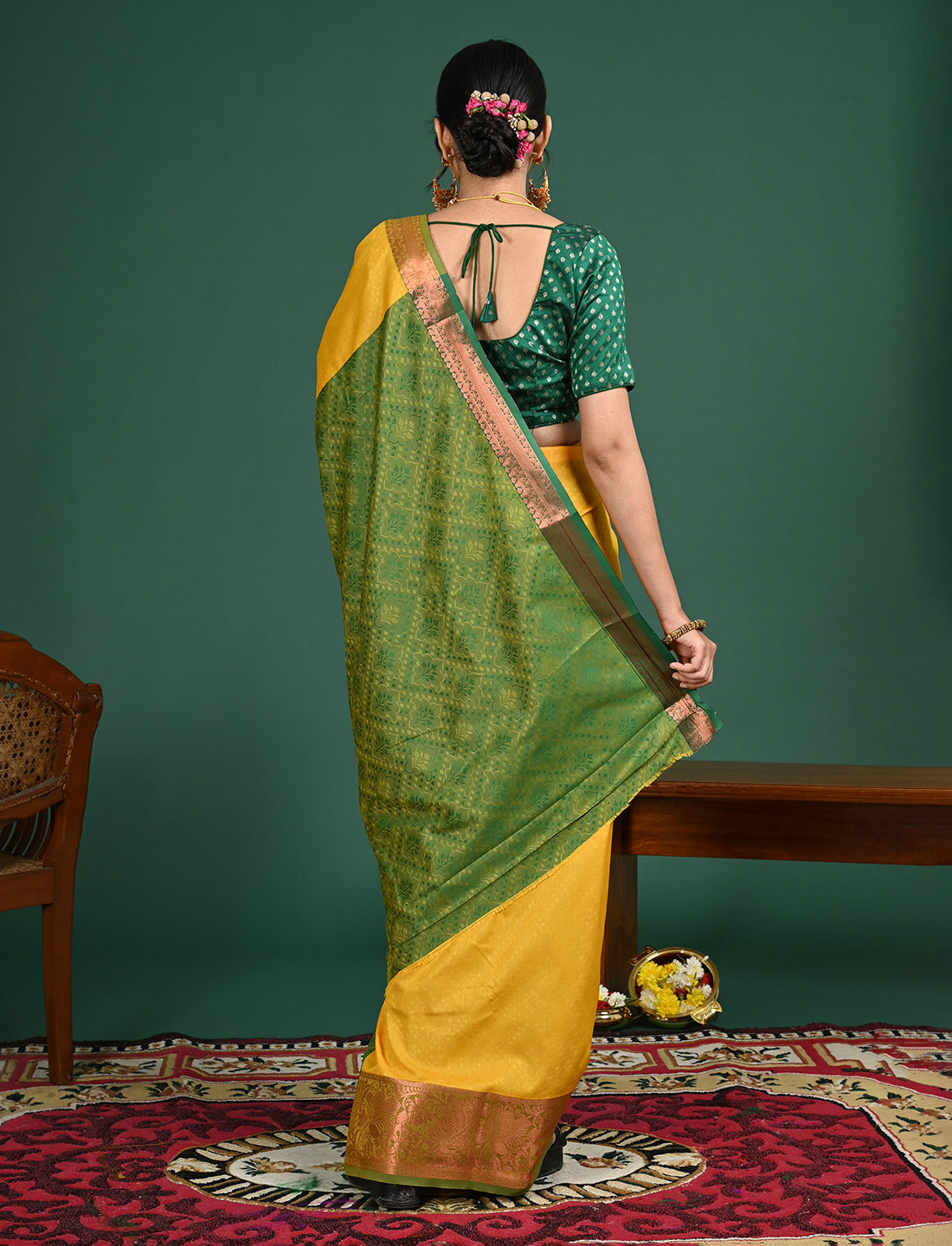 South Art Silk Geometric Saree