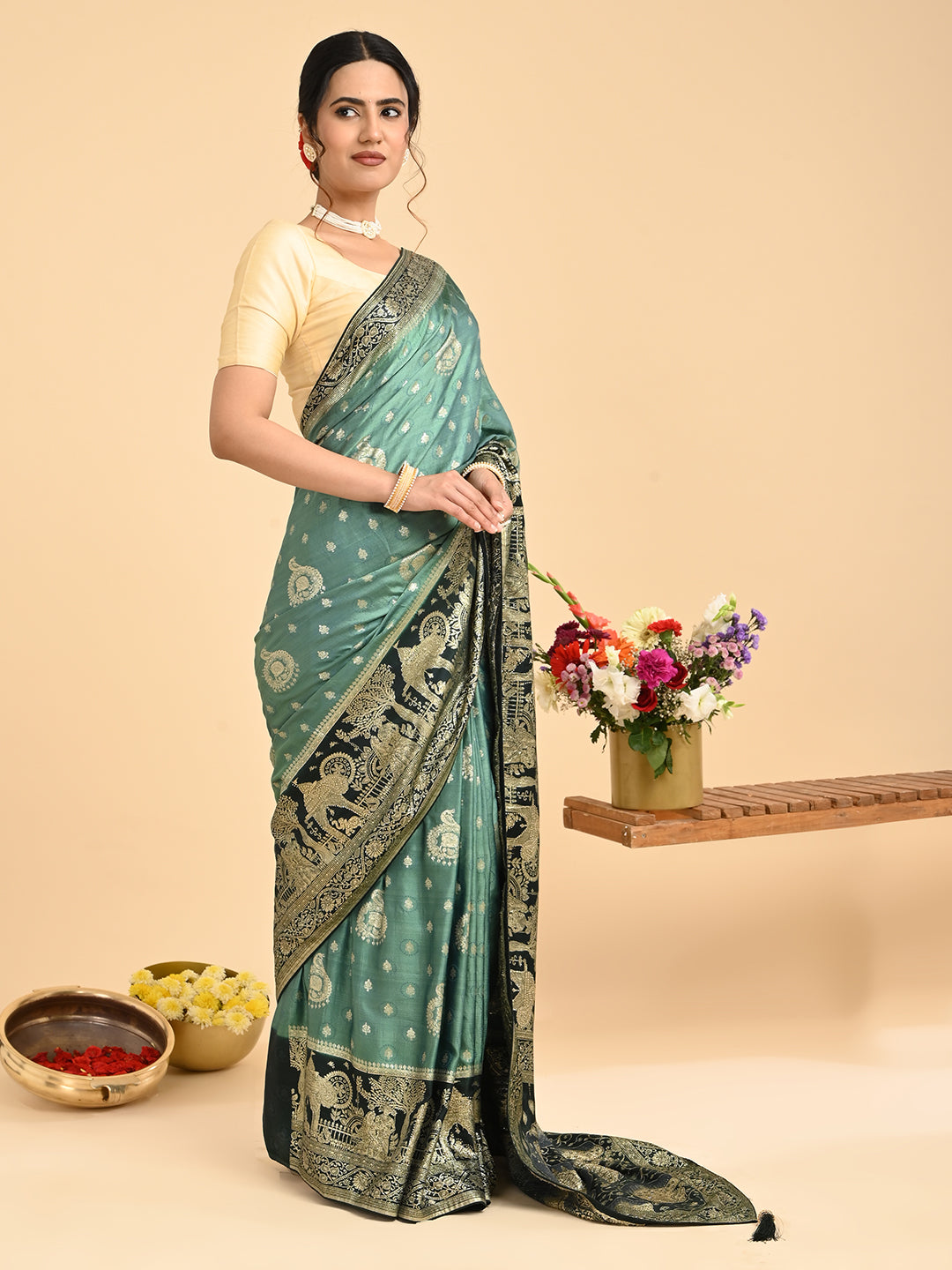 Banarasi Viscose Silk Saree