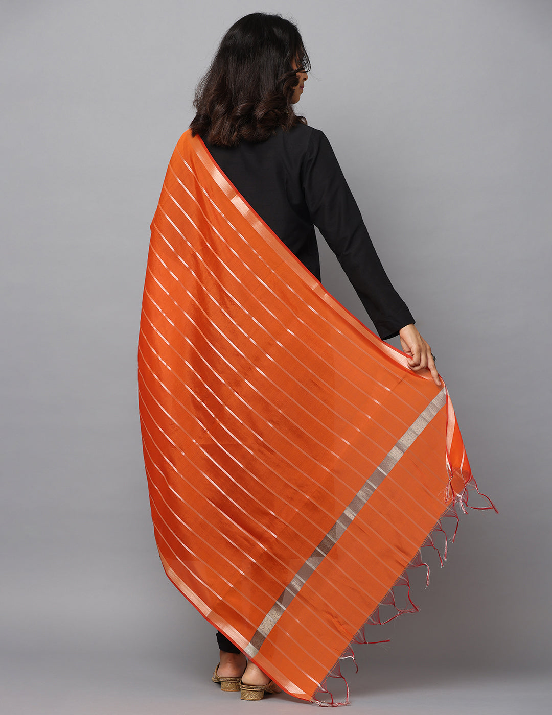 Banarasi Silk Stripe Dupatta