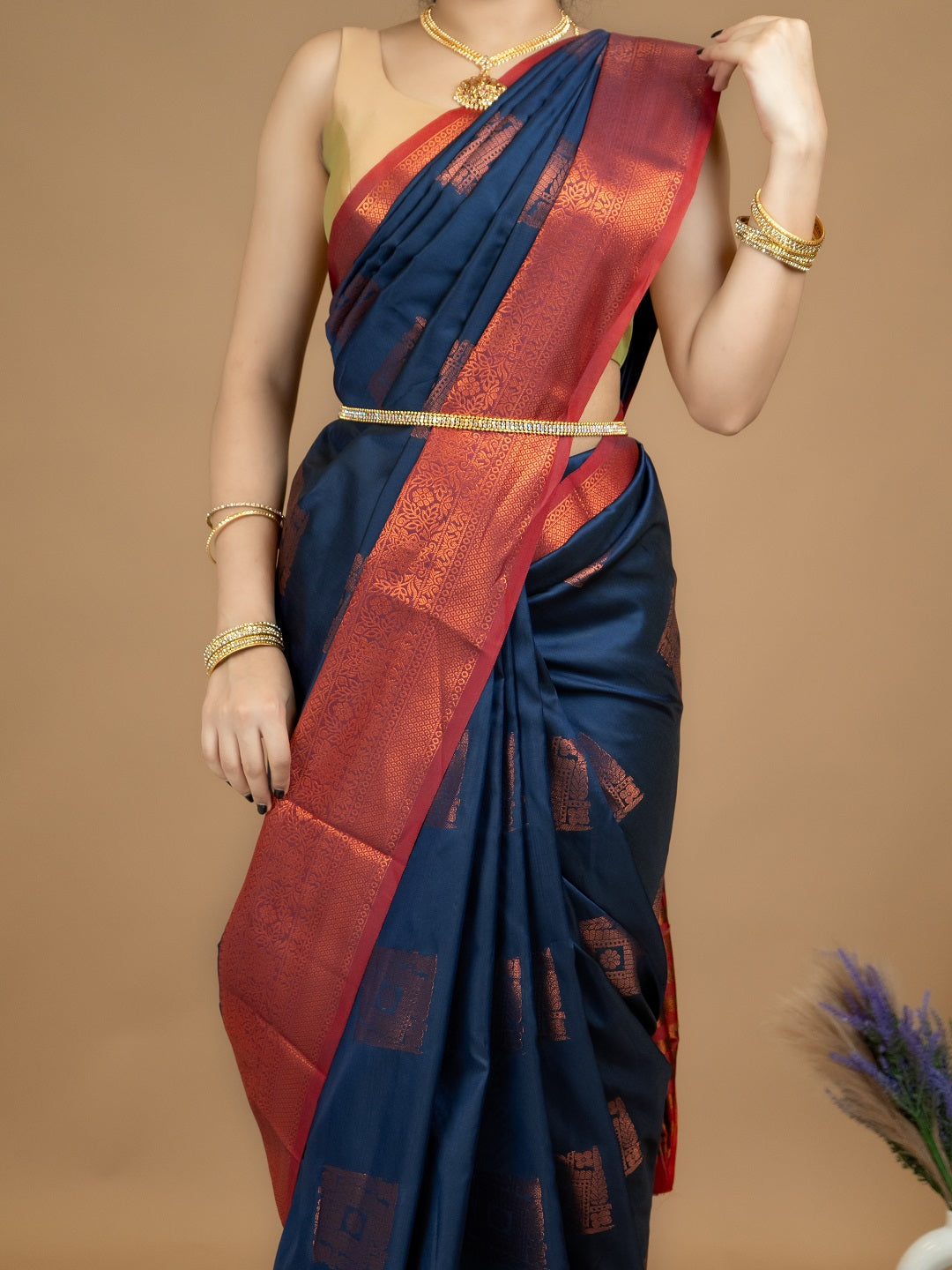 South Silk Brocade Saree