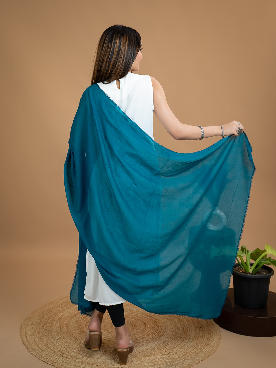Solid Cotton Dupatta