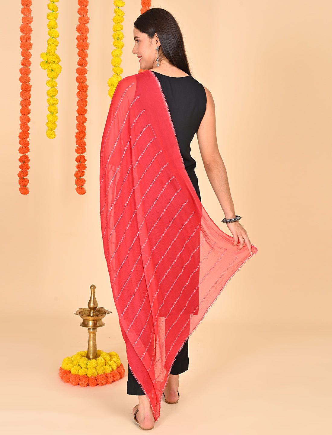Chiffon Stripe Dupatta