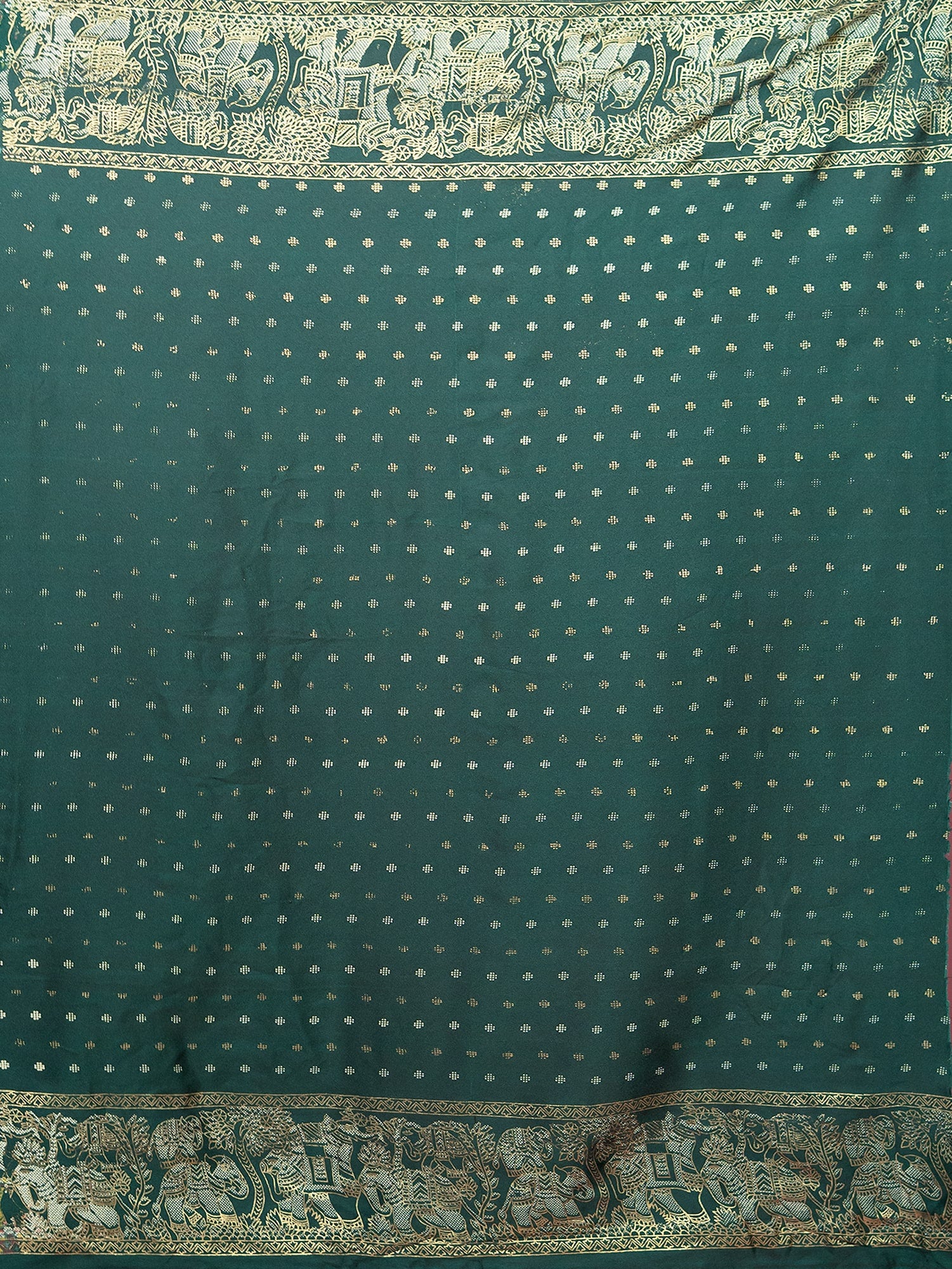 Kutch Print Crepe Saree