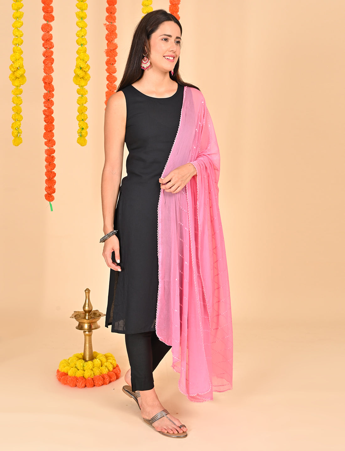 Chiffon Stripe Dupatta