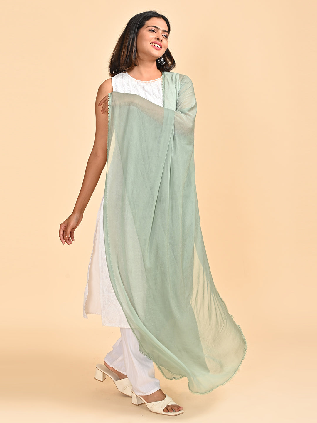 Solid Chiffon Dupatta