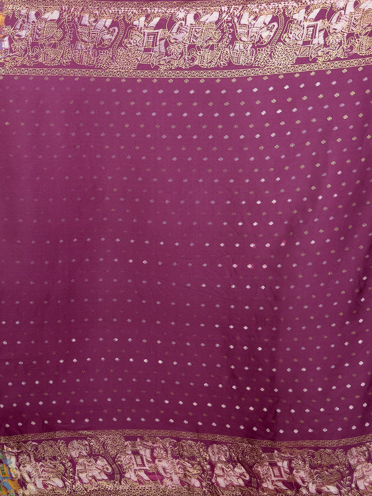 Kutch Print Crepe Saree