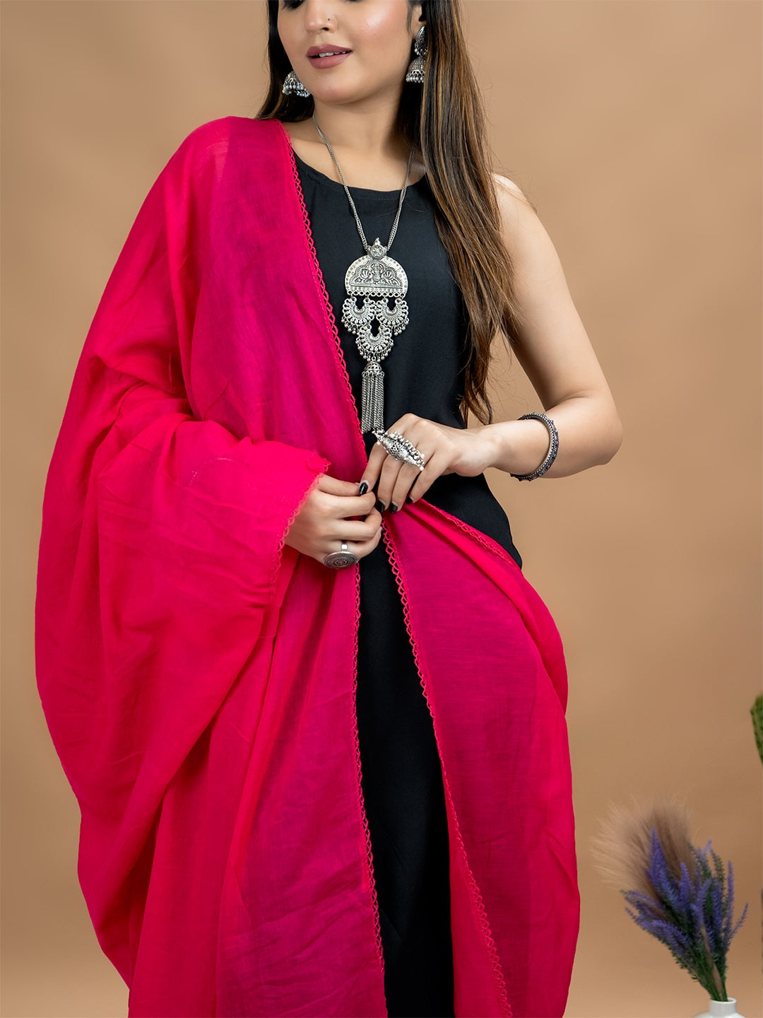 Solid Cotton Dupatta