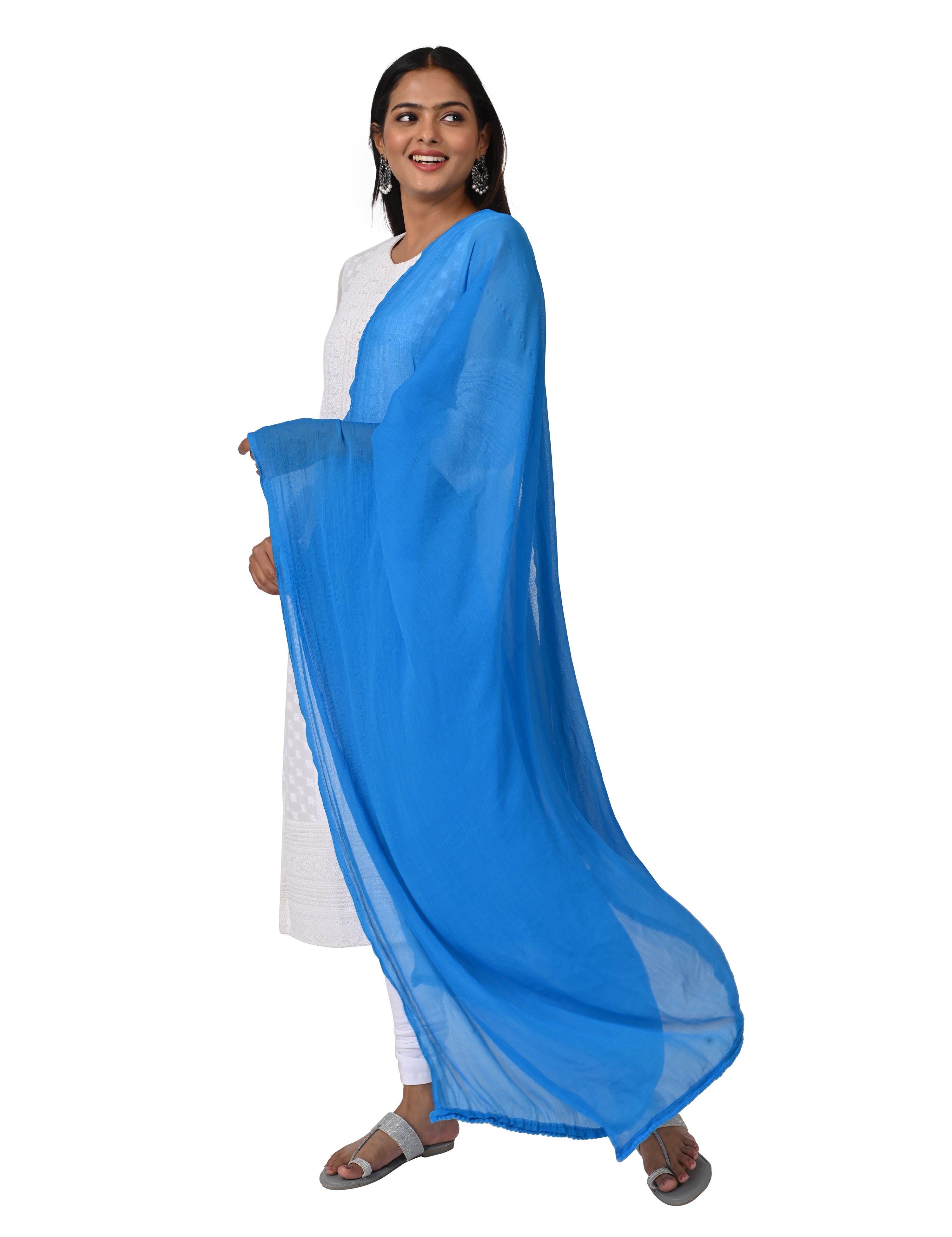 Solid Chiffon Dupatta
