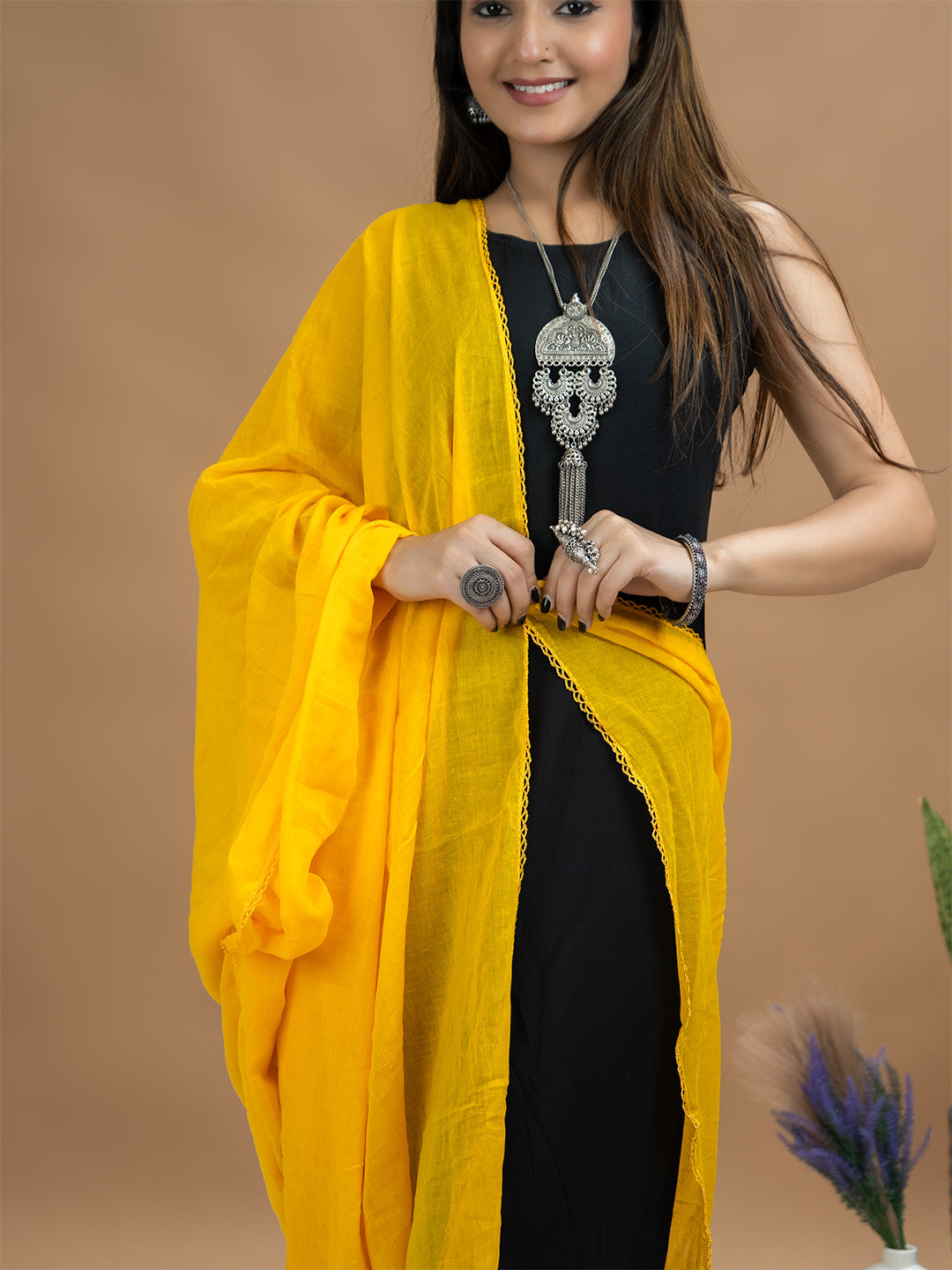 Solid Cotton Dupatta