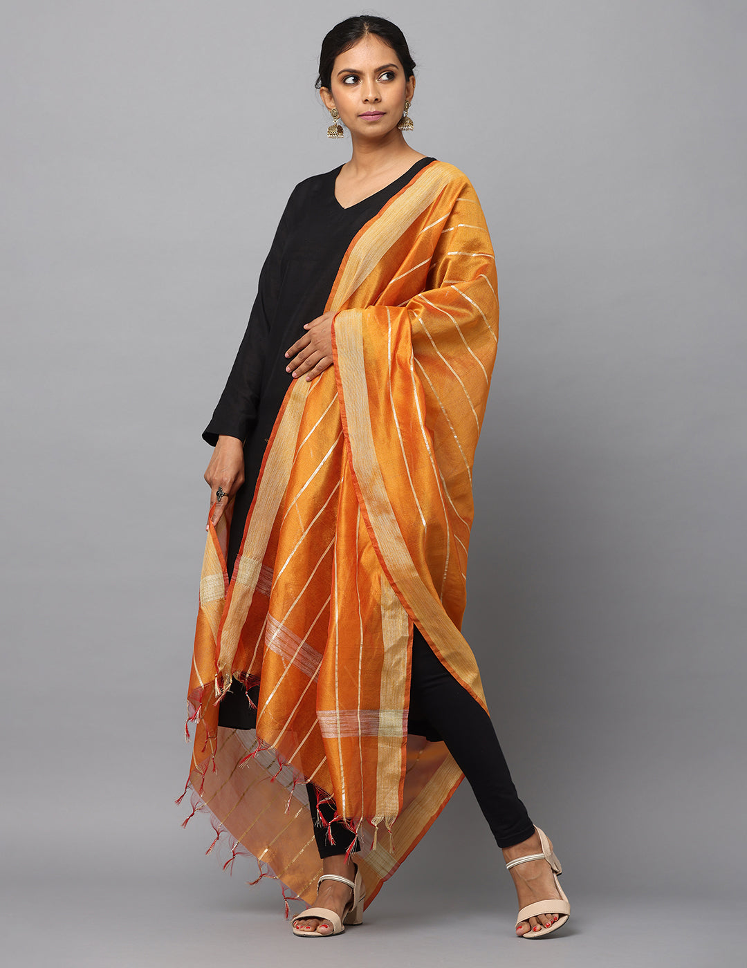 Chanderi Zari weave Dupatta